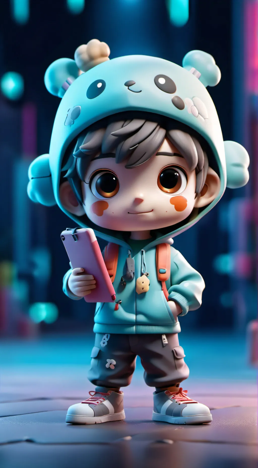 ai character: Ipad Kid background