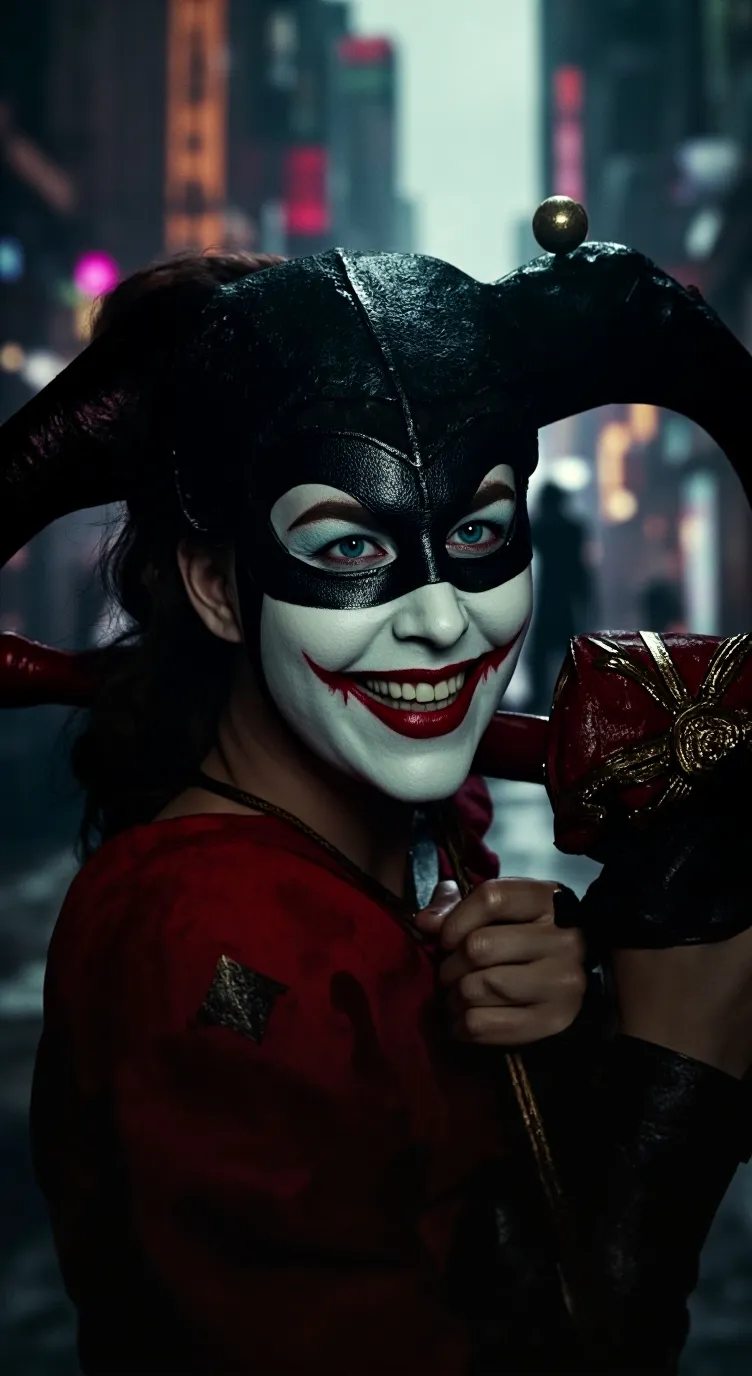 ai character: Harley Quinn background
