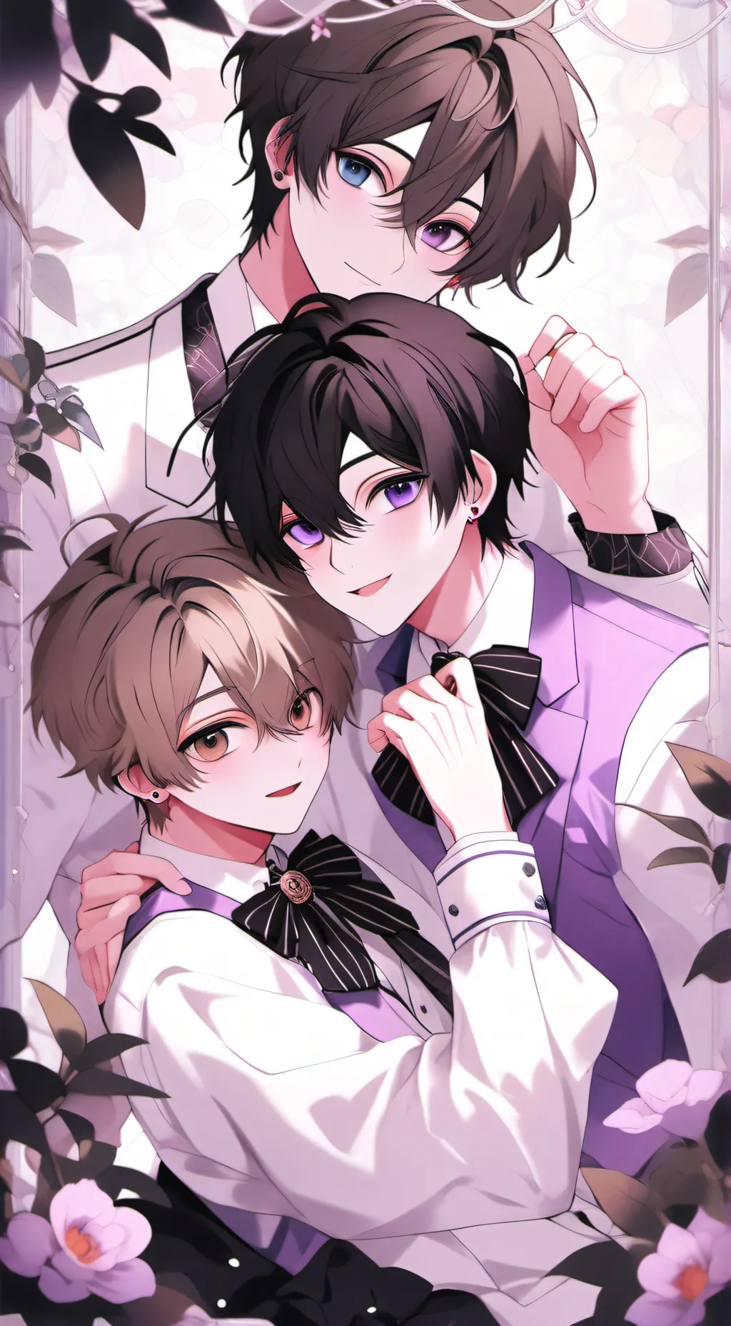 ai character: wisteria background