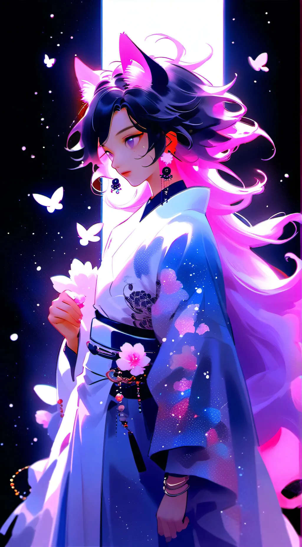 ai character: Luna background