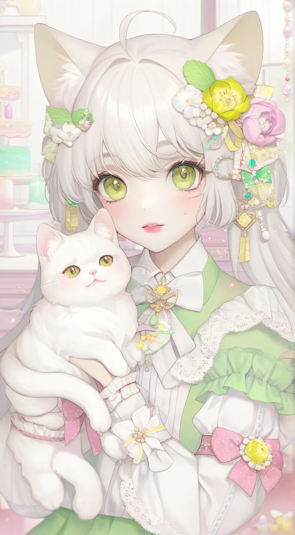 ai character: Pearl & Sundrop background