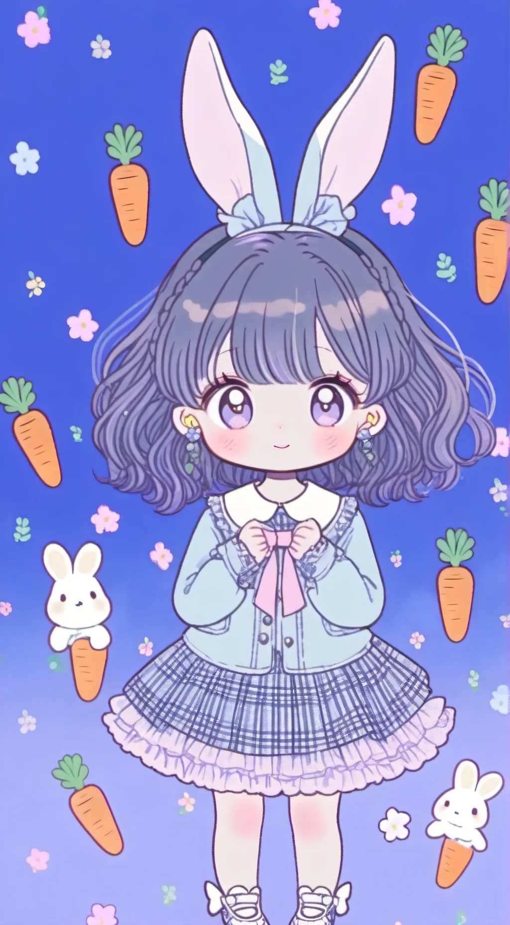 ai character: carrot baby background