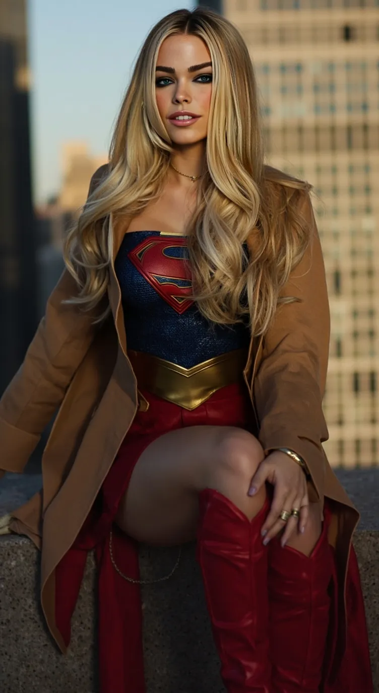 ai character: Supergirl background