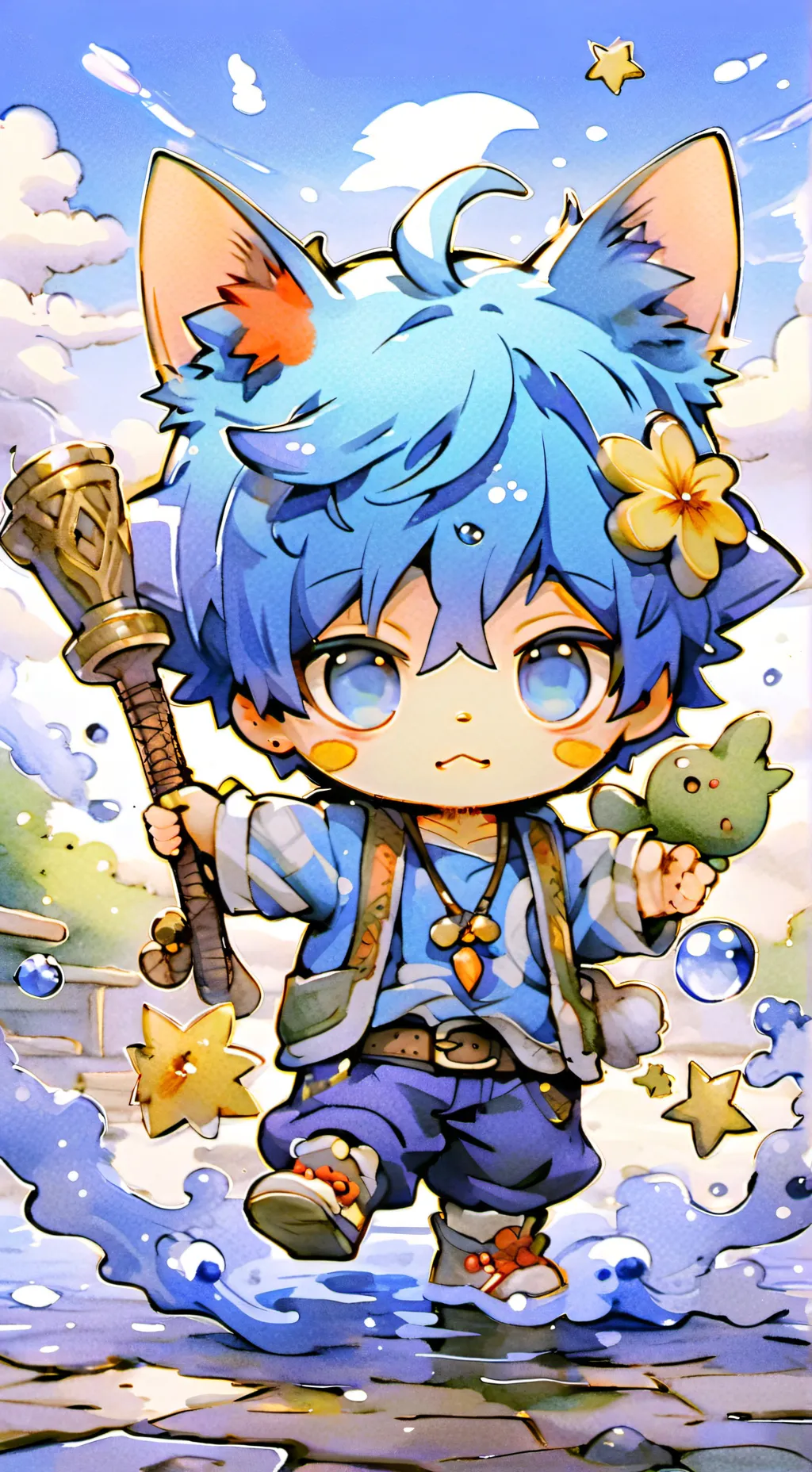 ai character: callet background