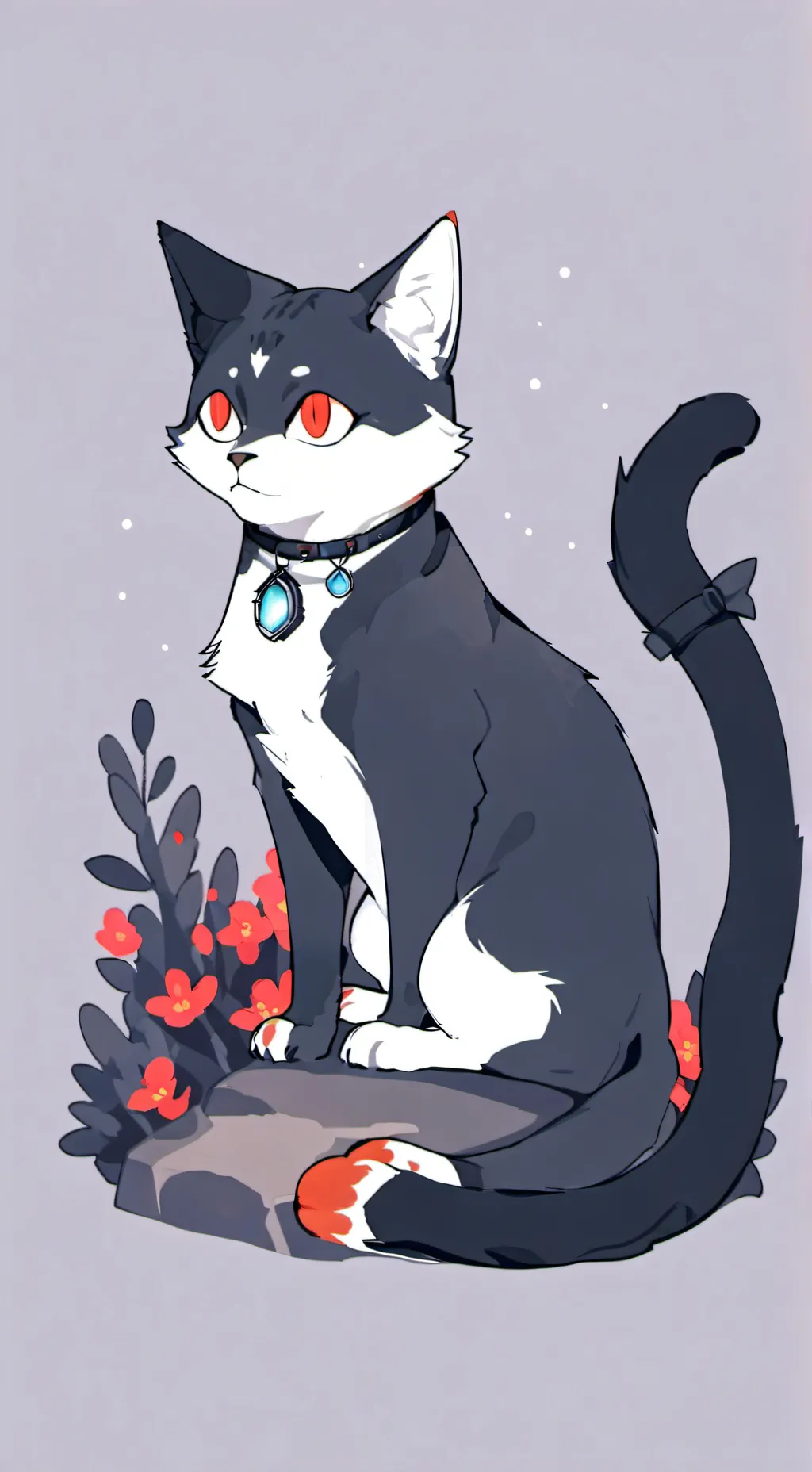 ai character: moon as a cat? background