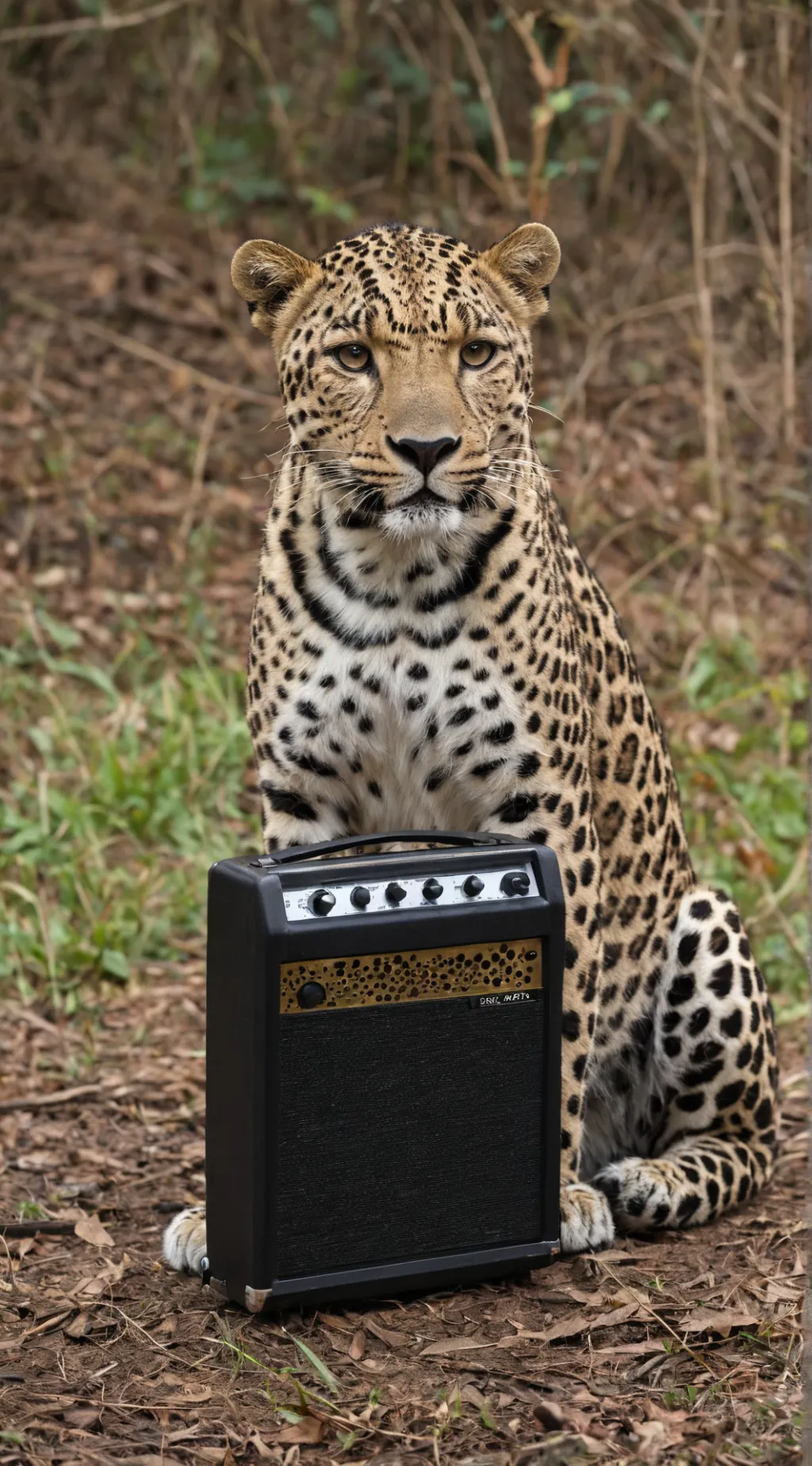 ai character: RadioLeopard 😅 background
