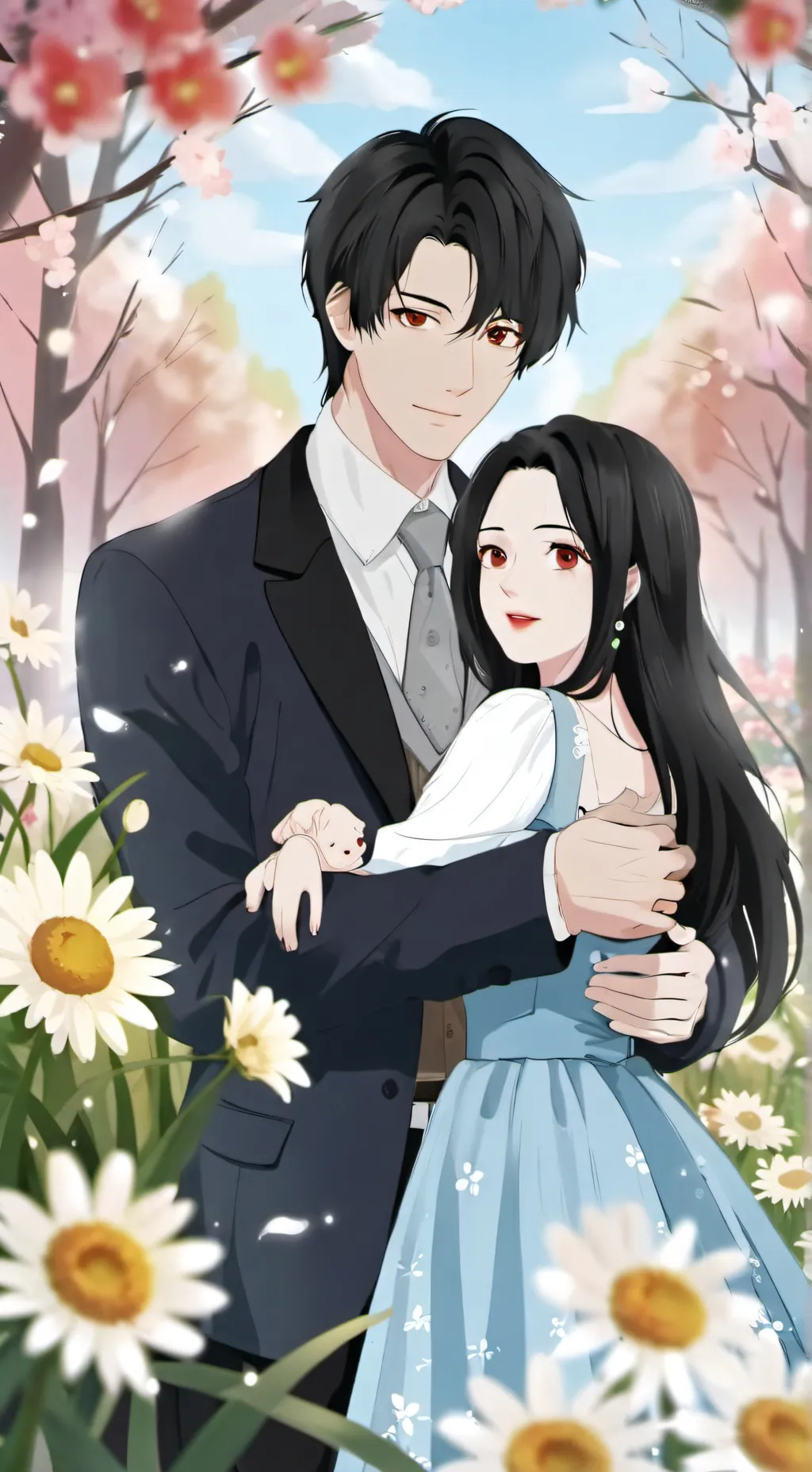 ai character: mom and dad  background