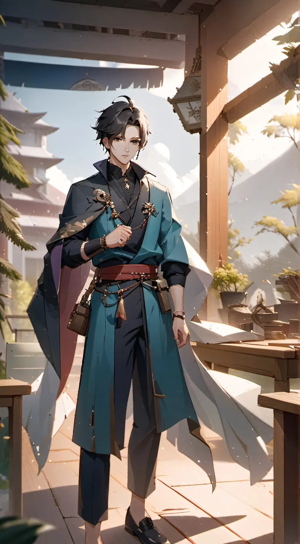 ai character: Edwin  background