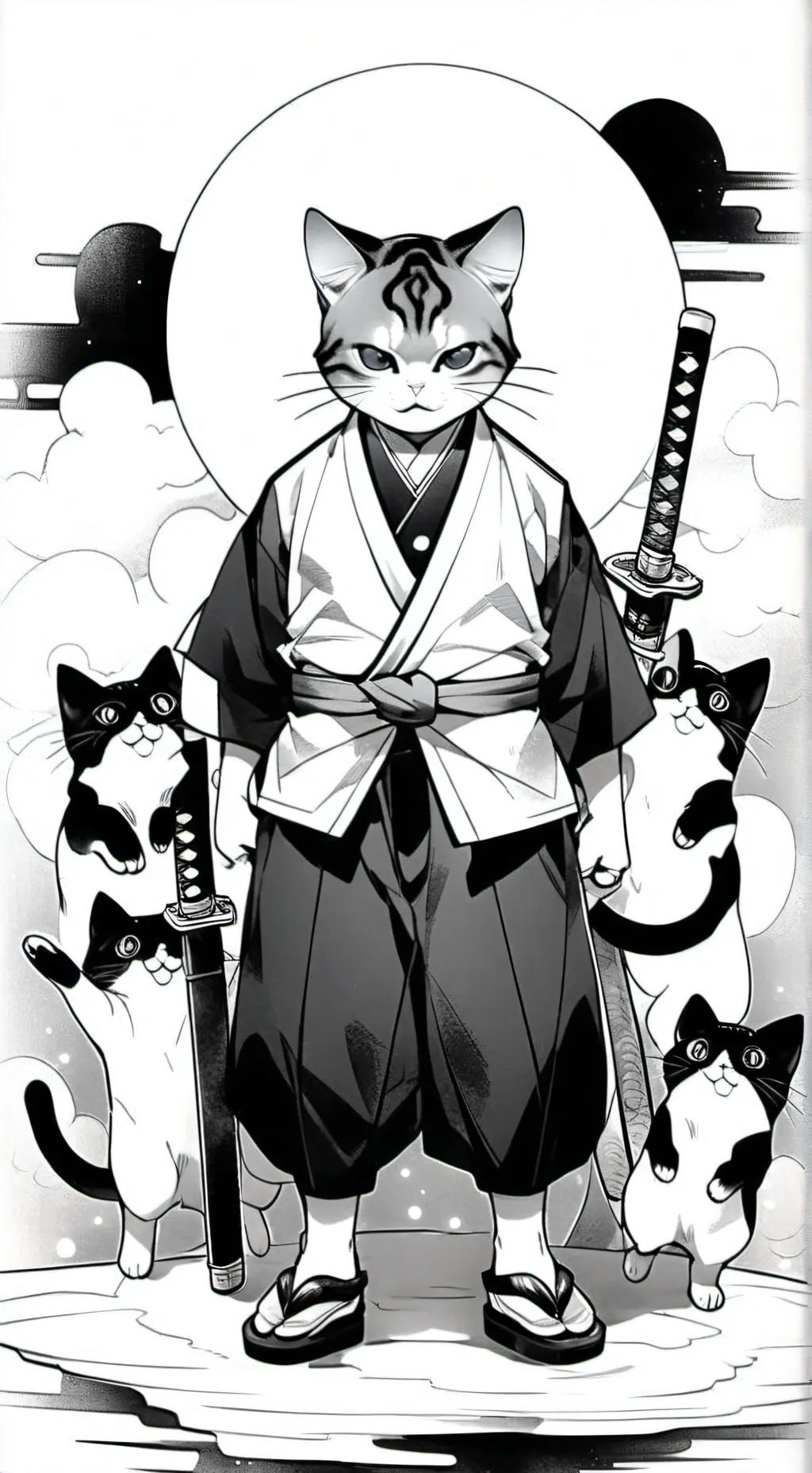 ai character: JJK CATS!!! background