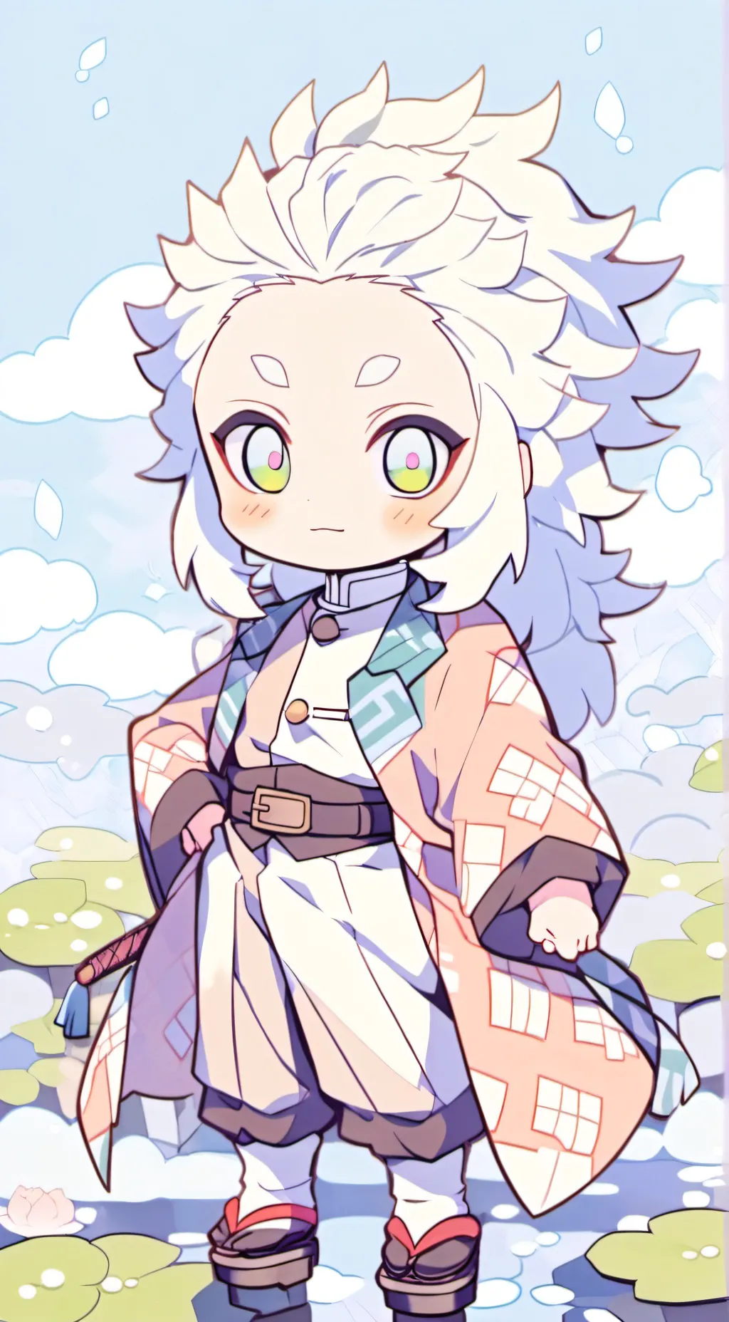 ai character: Sad kny background