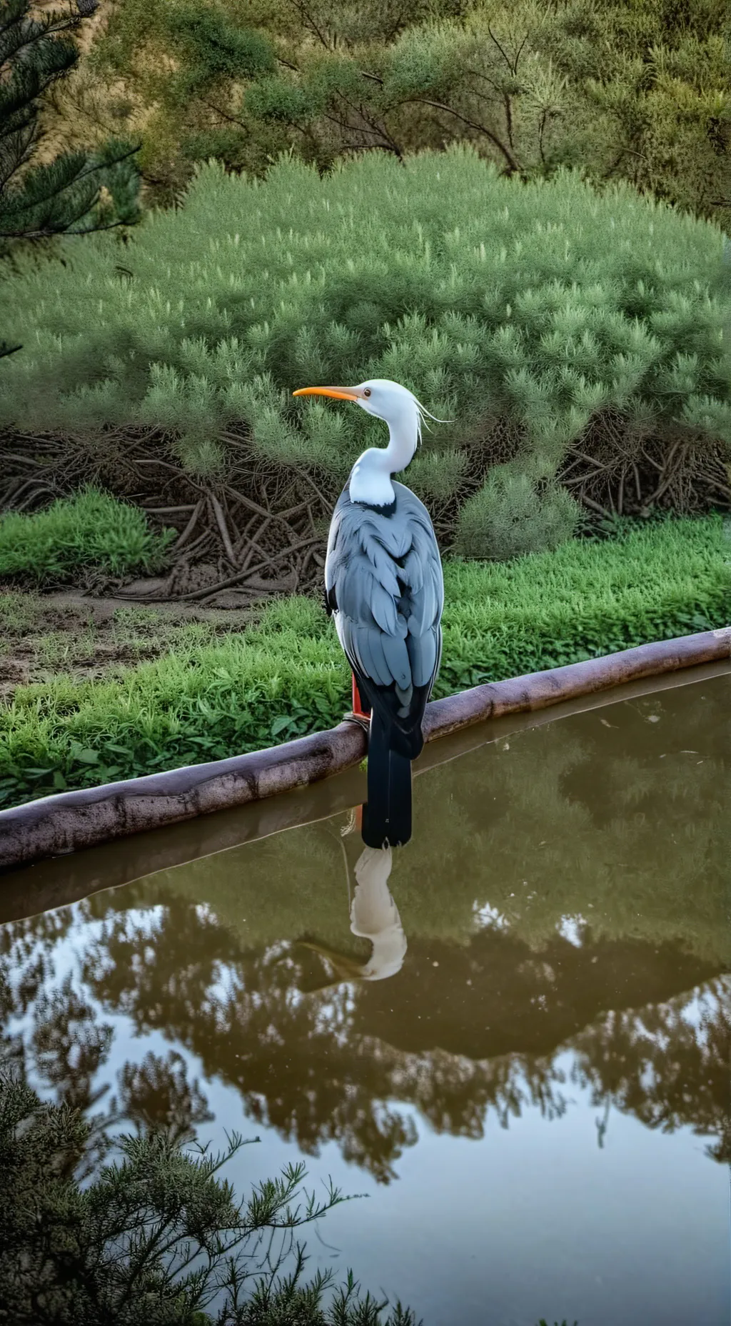 ai character: the means bird background