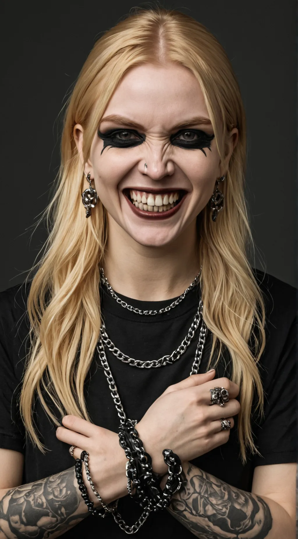 ai character: Death Metal Doll background