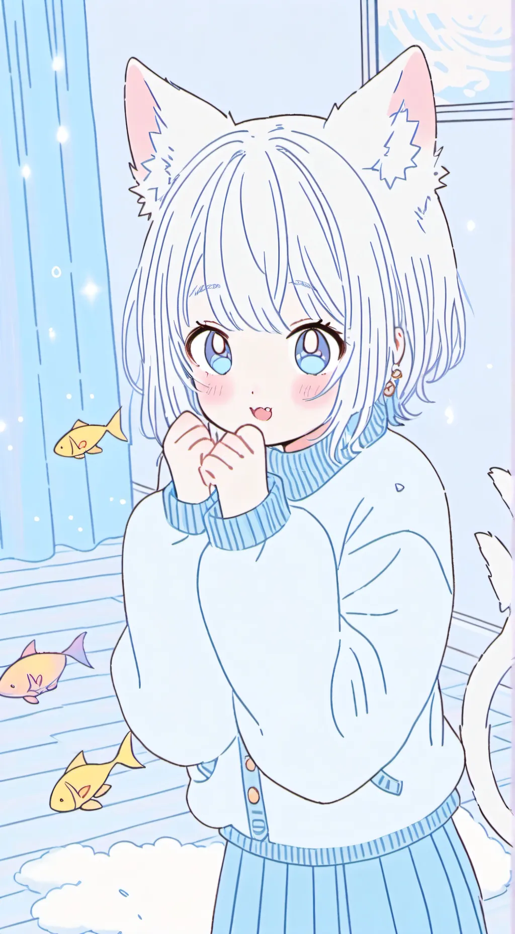 ai character: Mewuna background