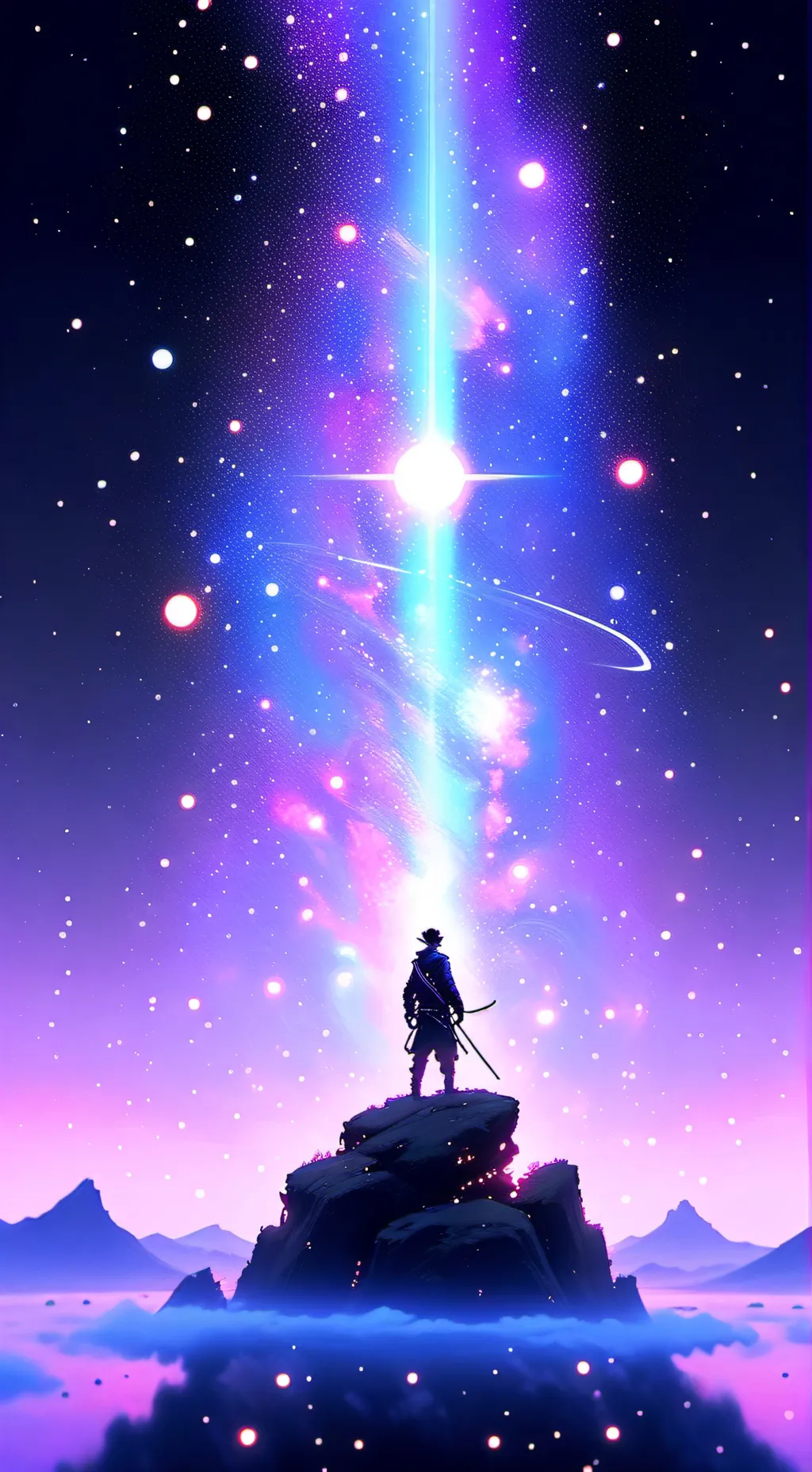 ai character: Digital circus background