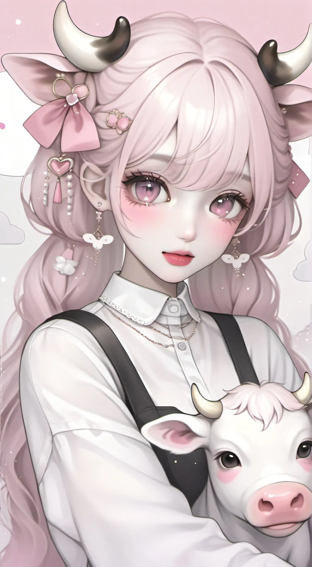 ai character: 🍓pinky  background