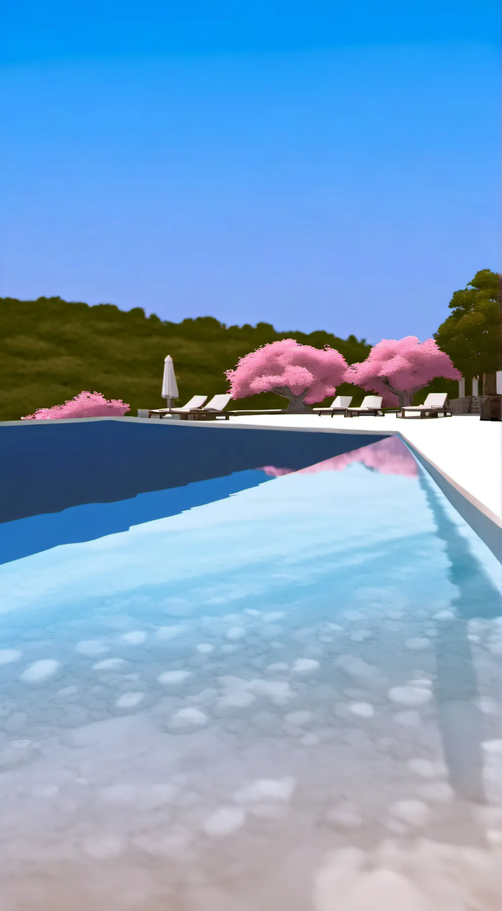 ai character: HH pool party  background
