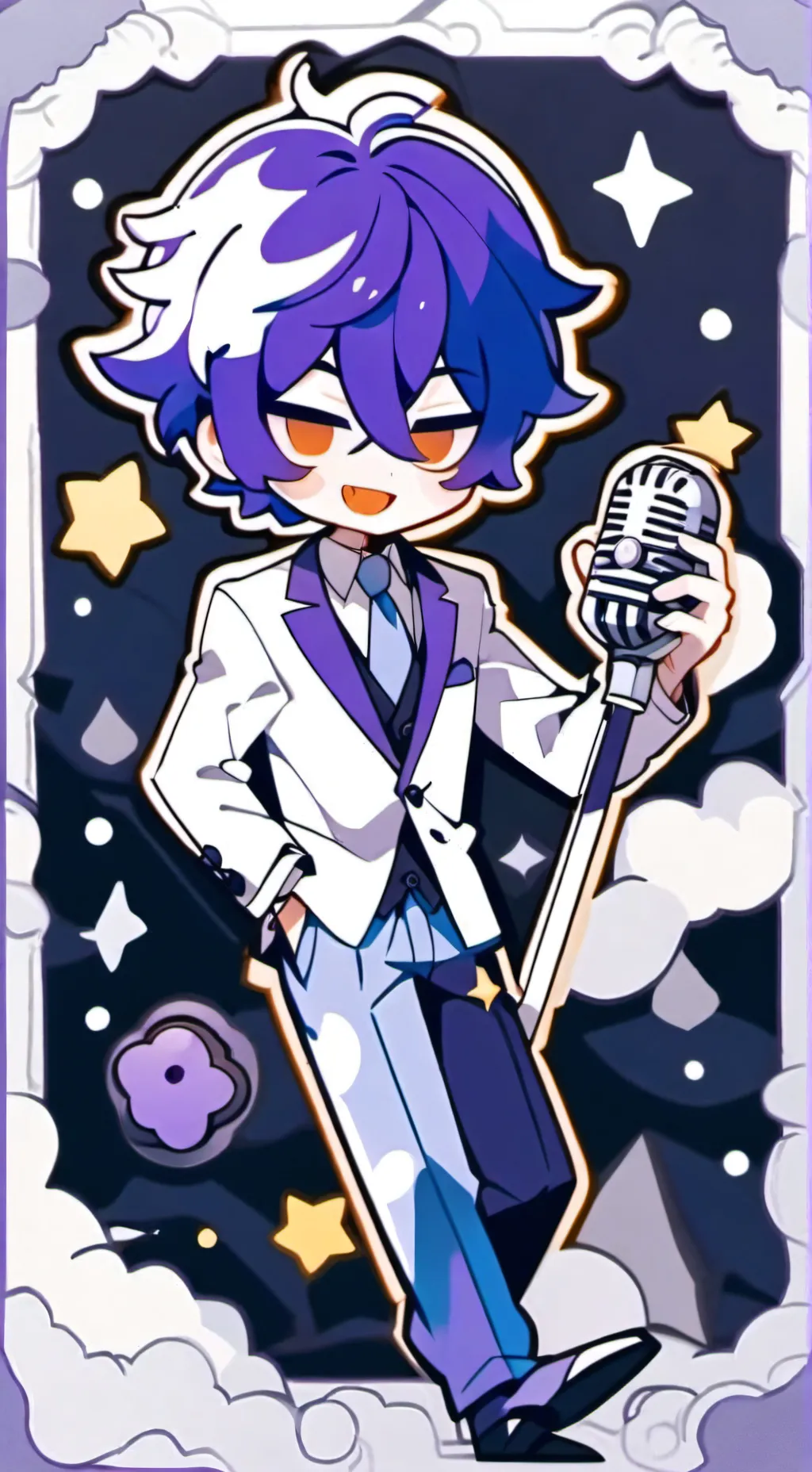 ai character: Black Sapphire 🖤🎙️ background