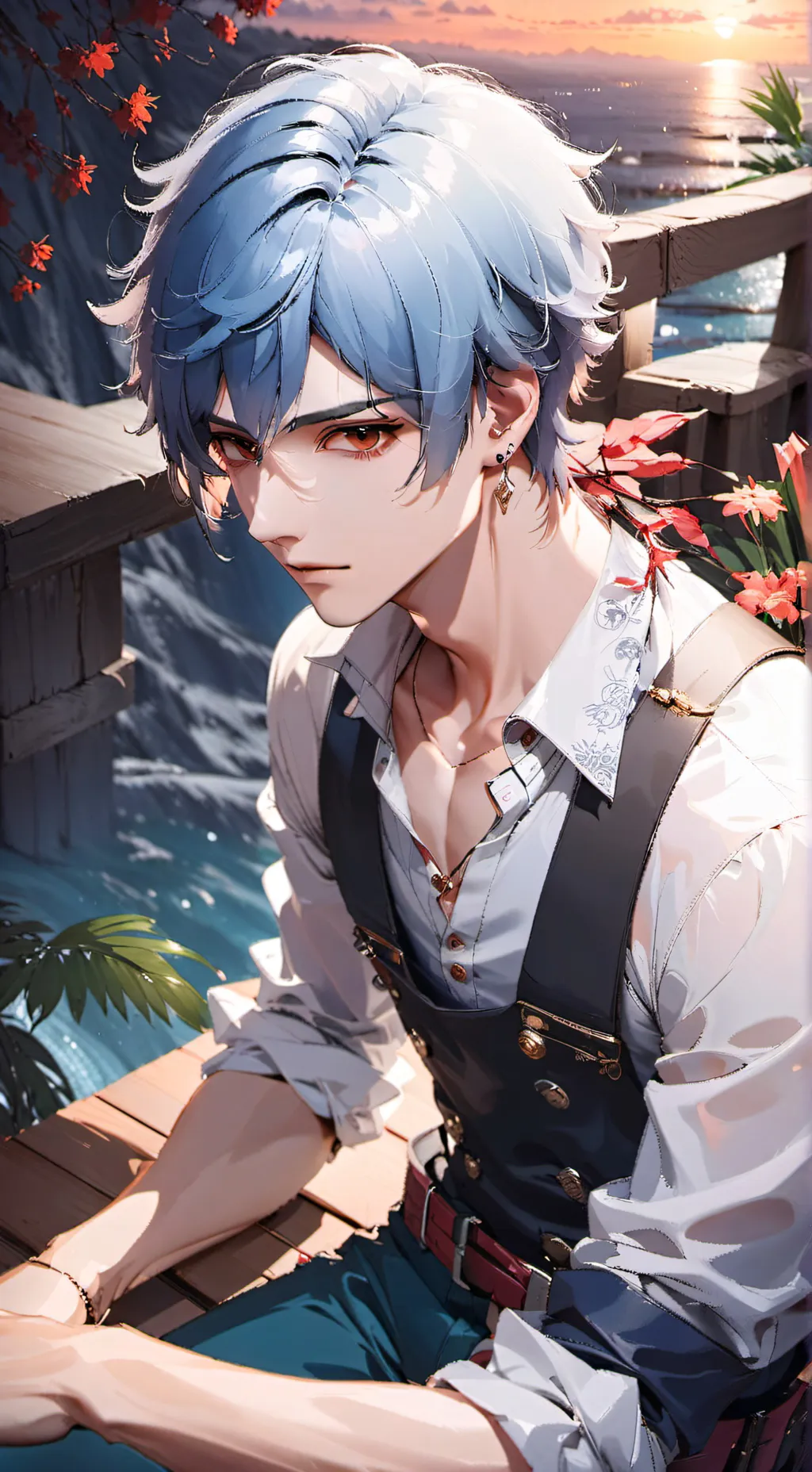 ai character: Noah 🌙✨ background