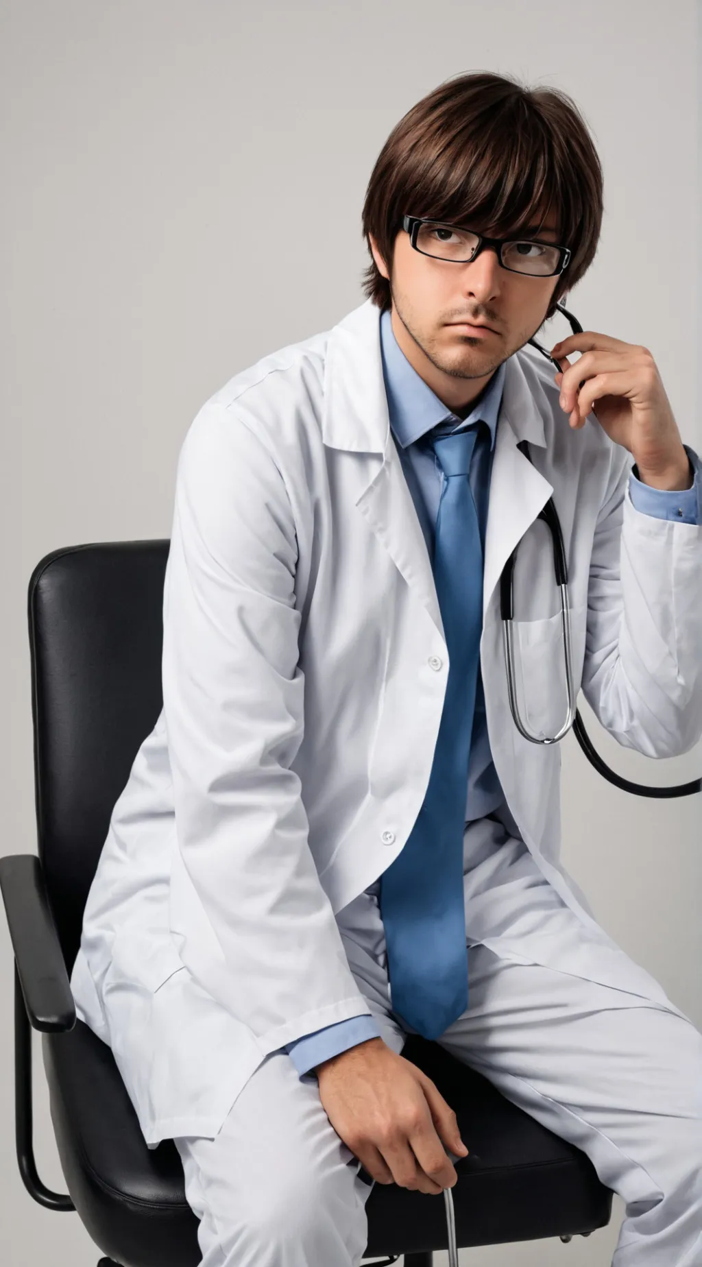 ai character: Dr Bright  background