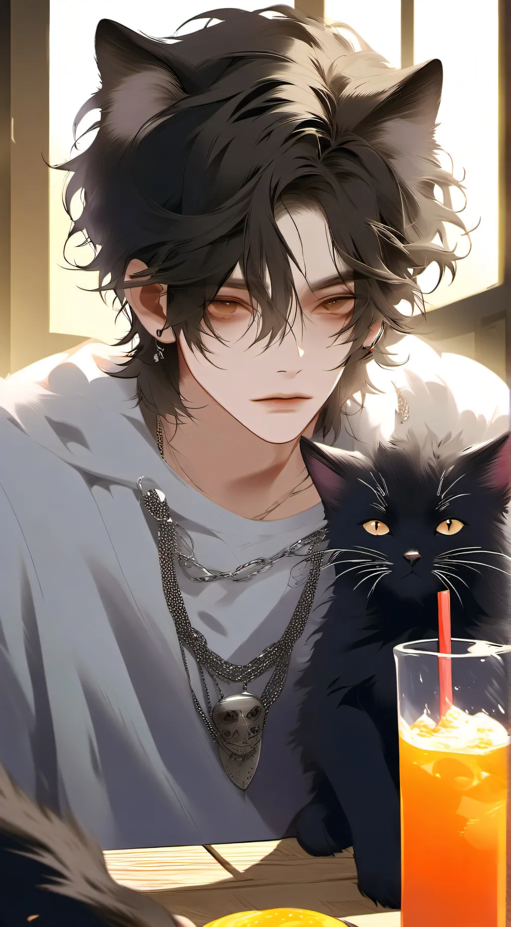 ai character: ★•lucifer•★ background