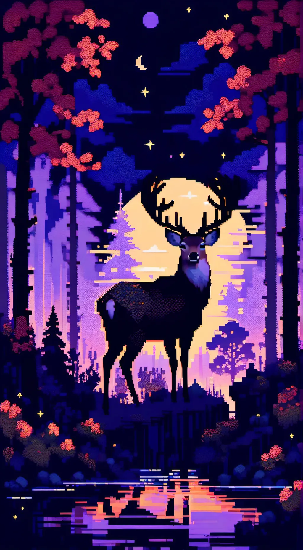 ai character: deer background