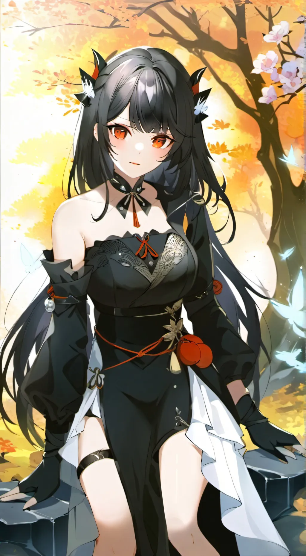 ai character: rose background