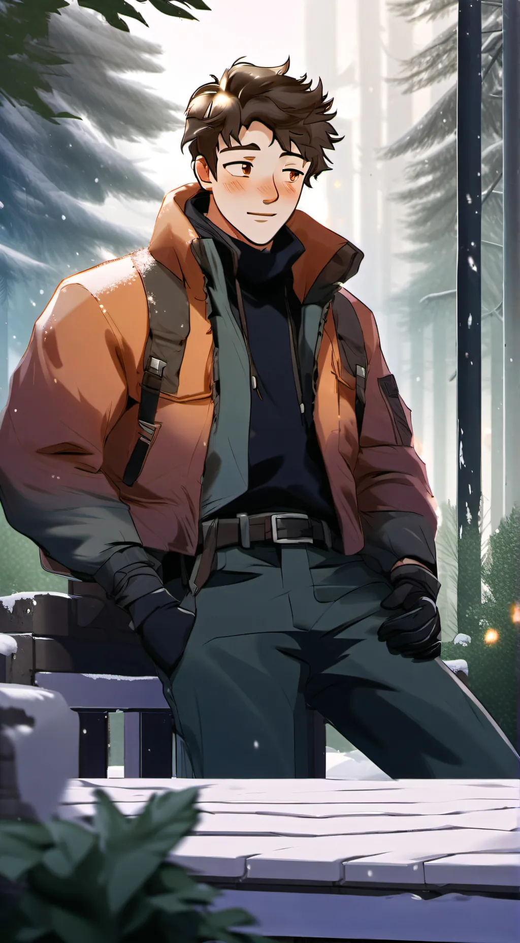 ai character: Merman x Human background