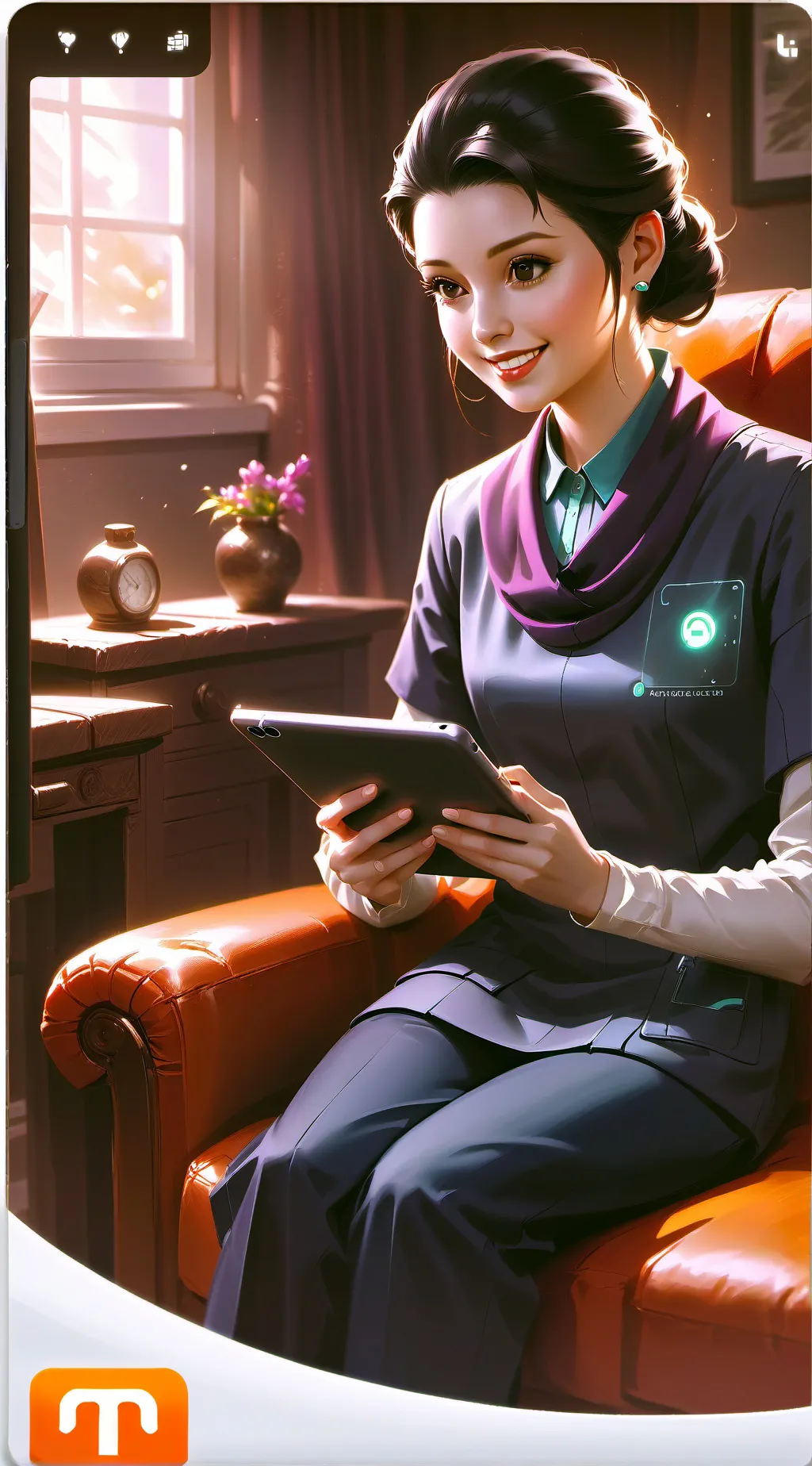 ai character: MediTycoon: The Telehealth Pioneer background