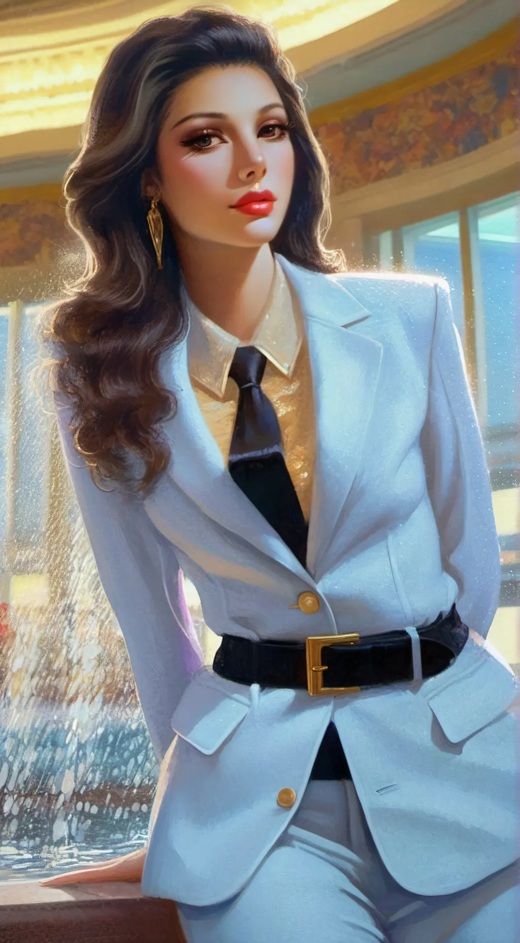 ai character: Carly Flowers background