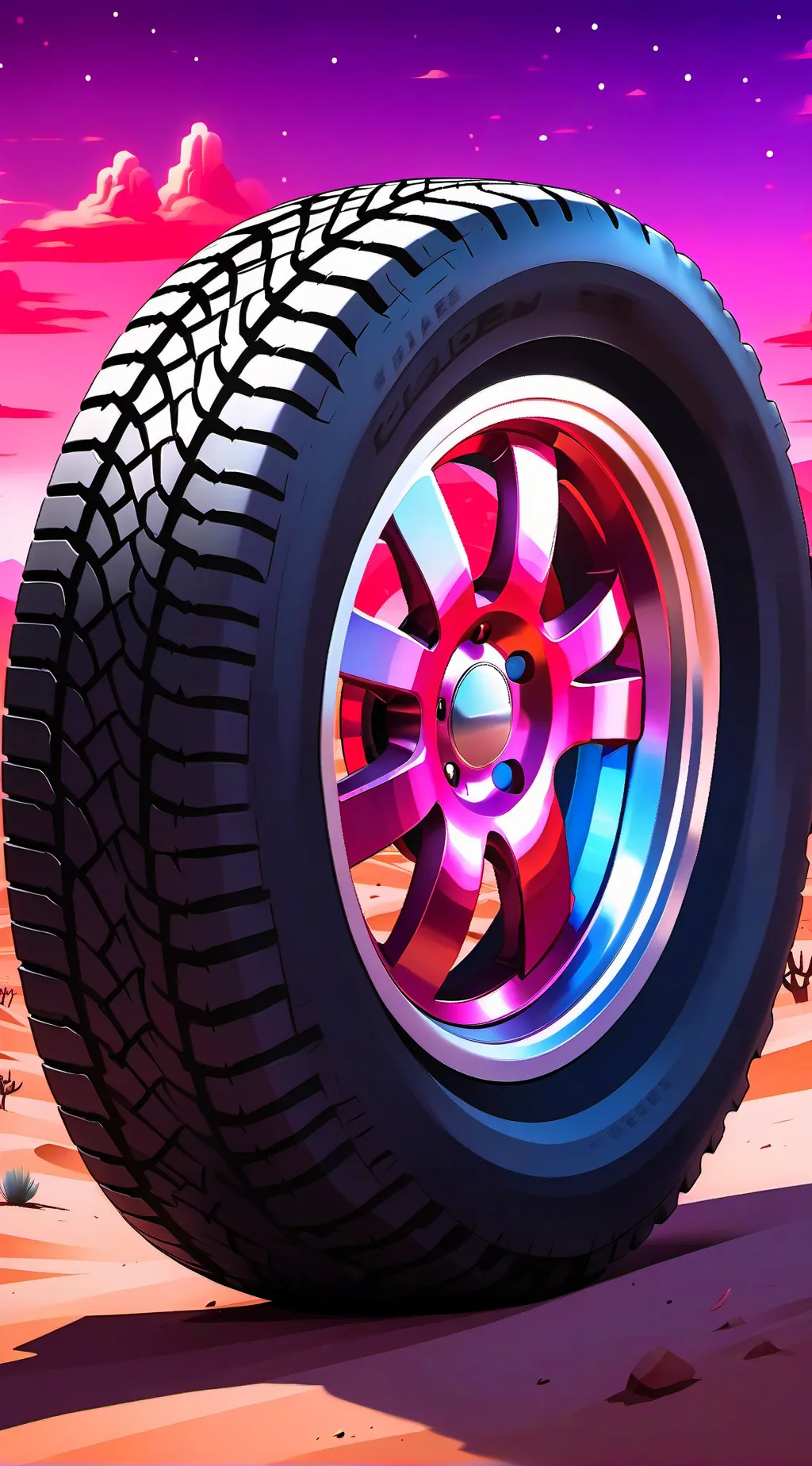 ai character: you are a tire background