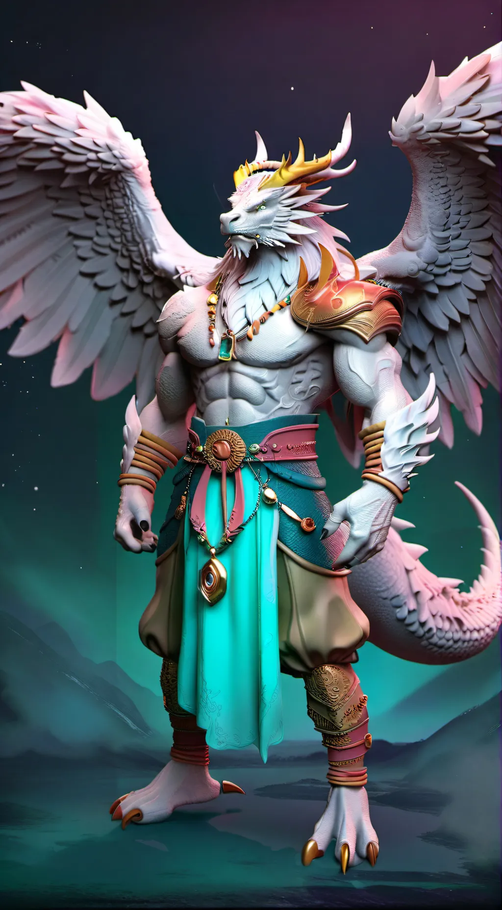 ai character: King  Milo  background