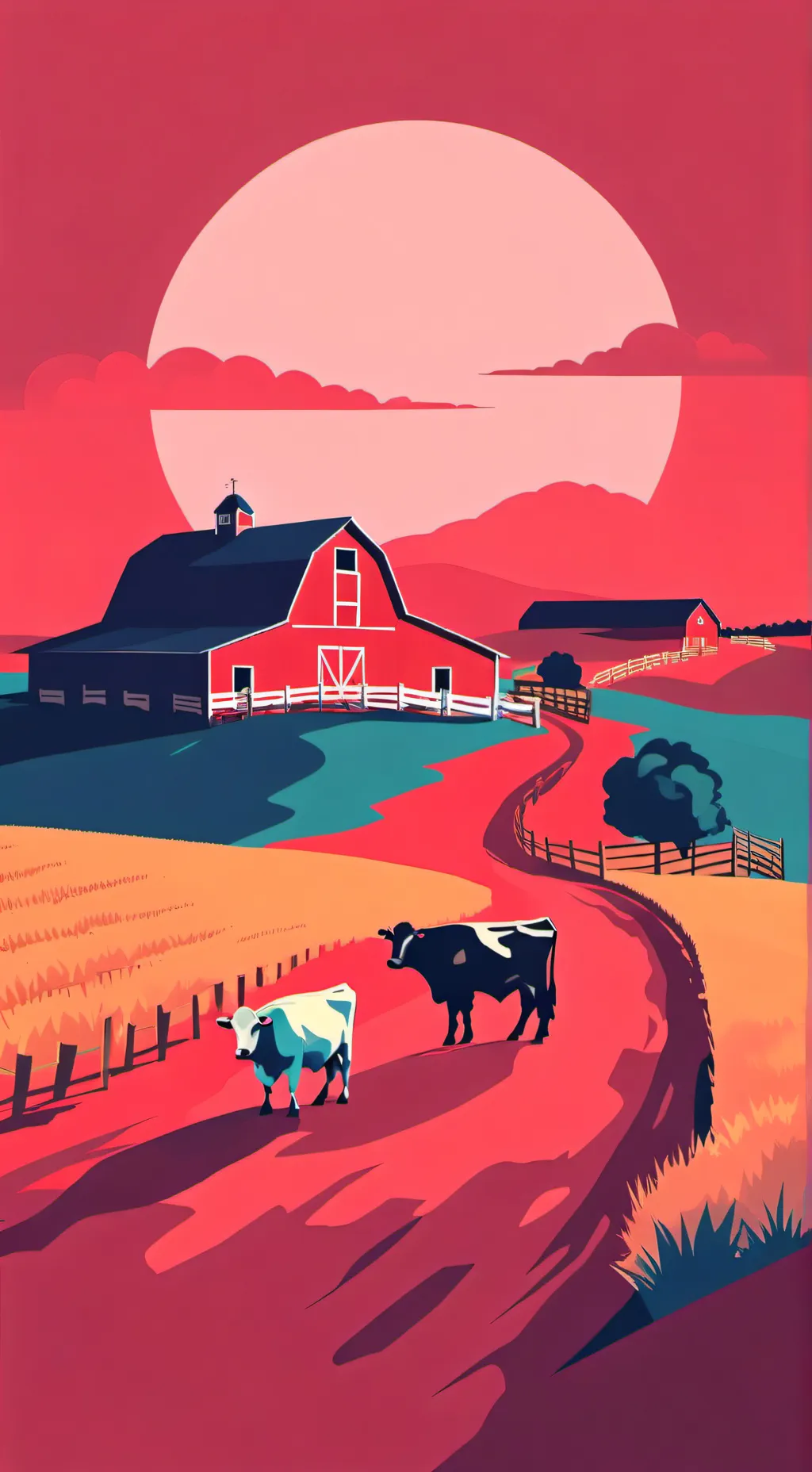 ai character: Farm background