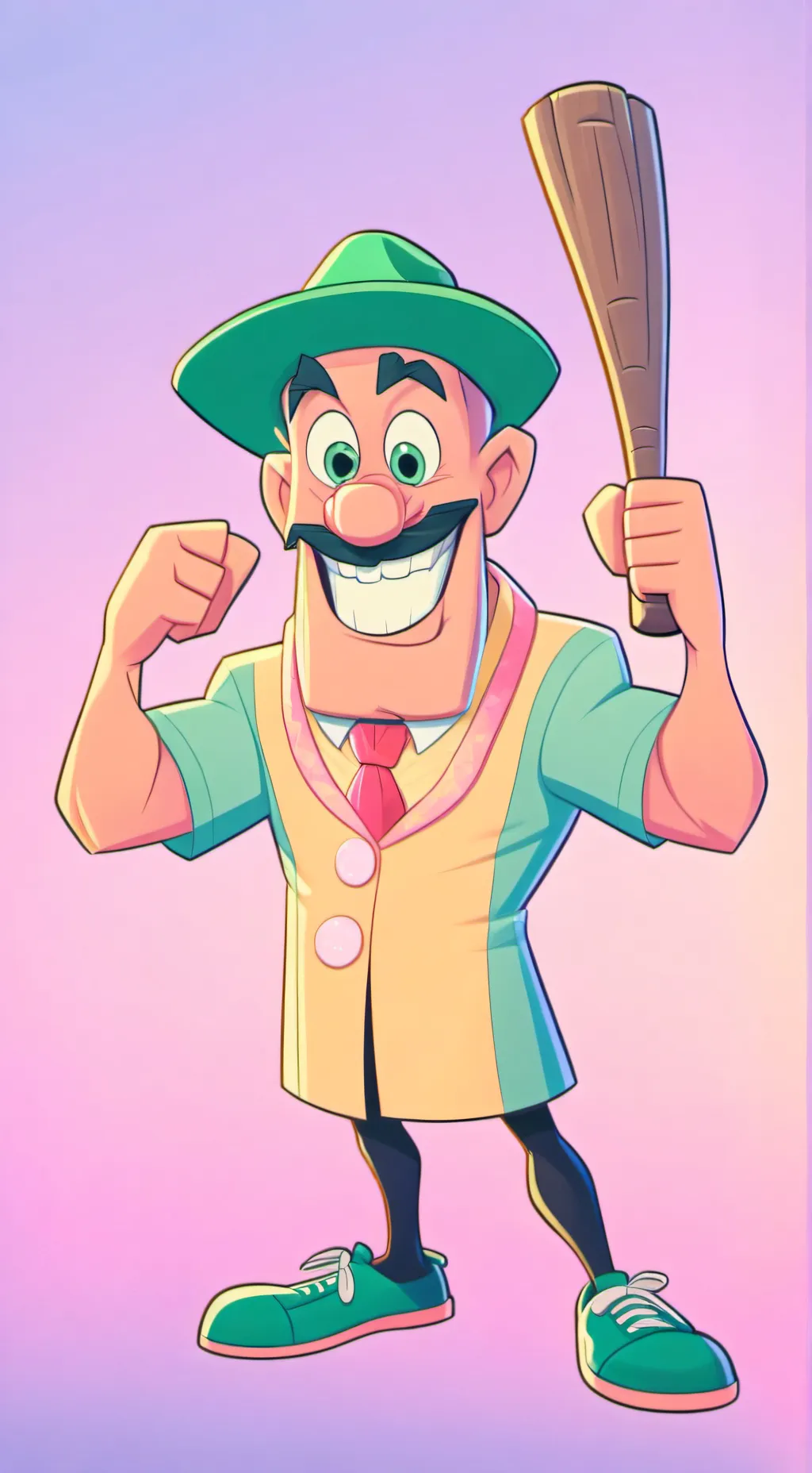 ai character: tung tung sahur  background