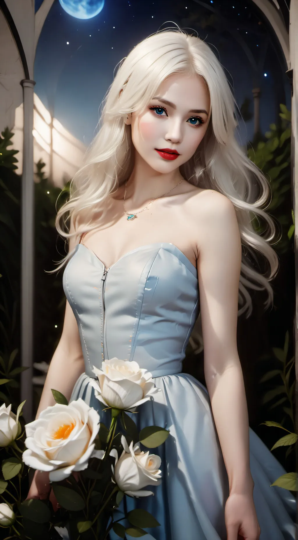 ai character: Flora background