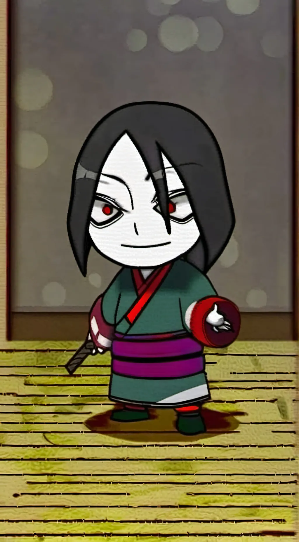 ai character: mini orochimaru  background