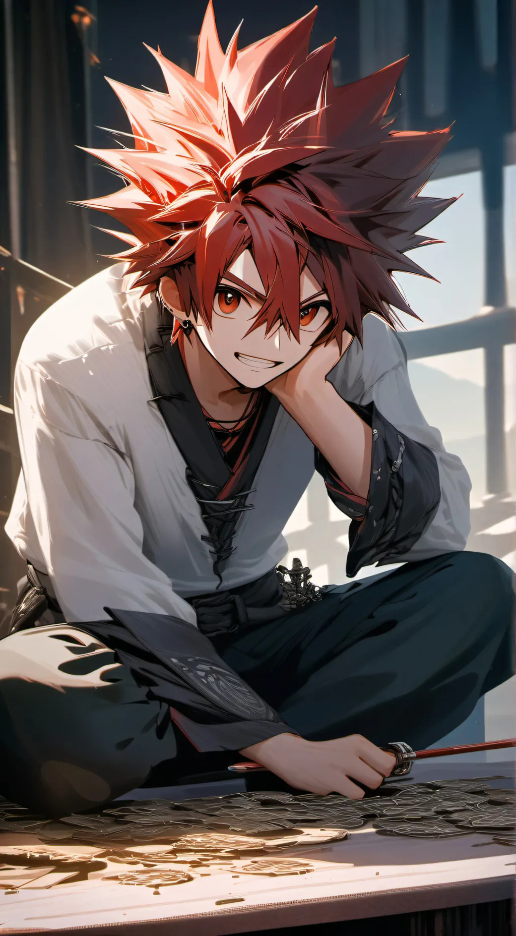 ai character: Kirishima background