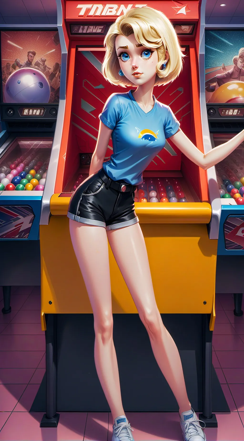 ai character: Scarlet background