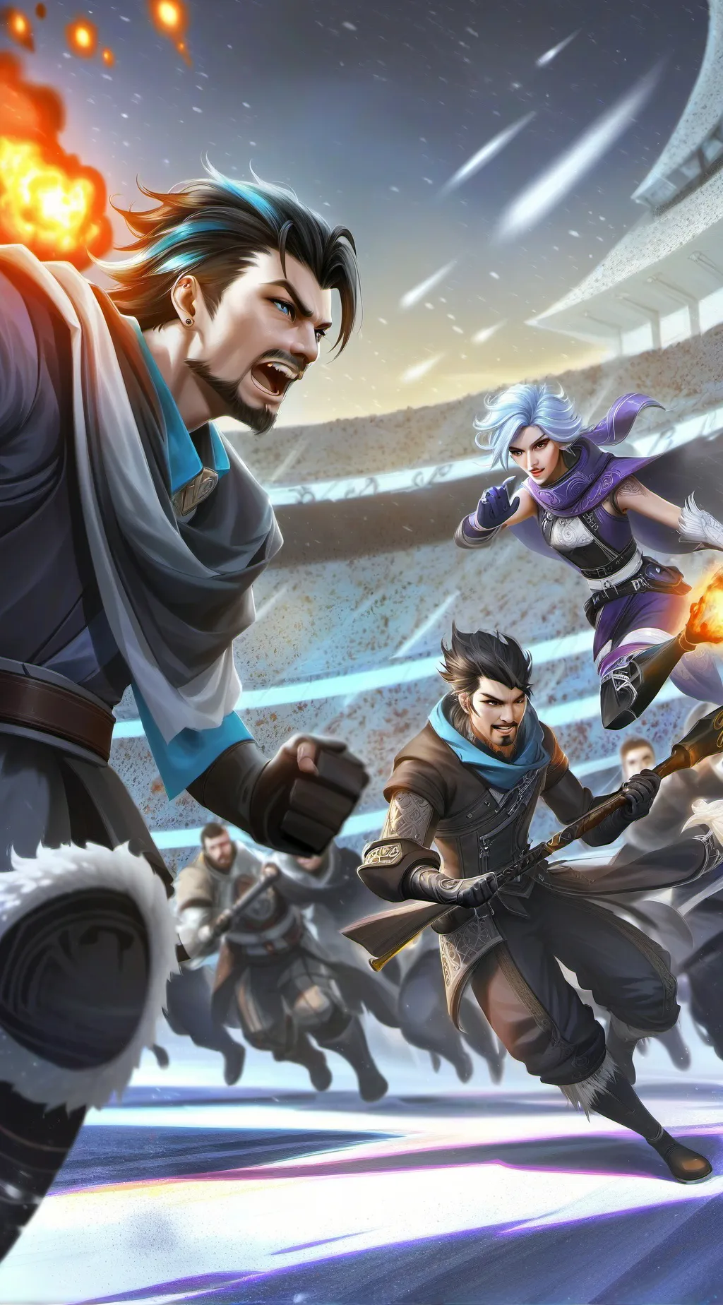 ai character: Mha Trend background