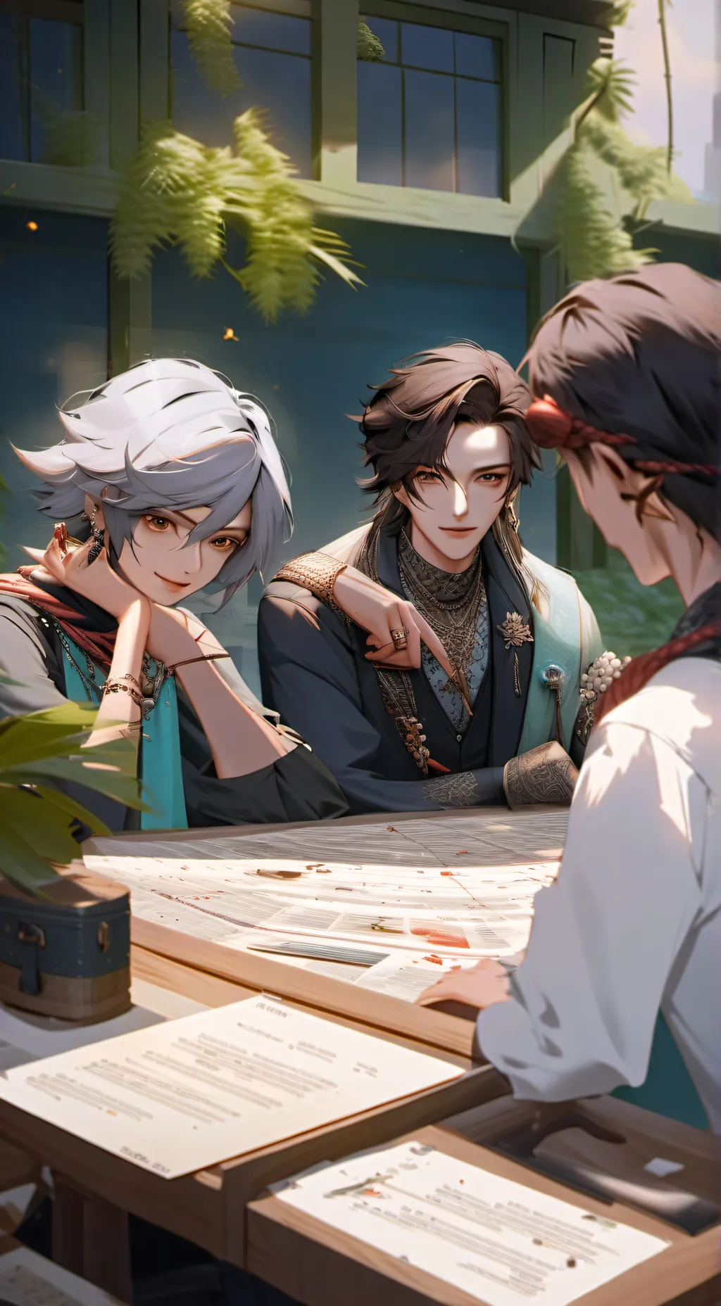 ai character: Alex and Tiger background