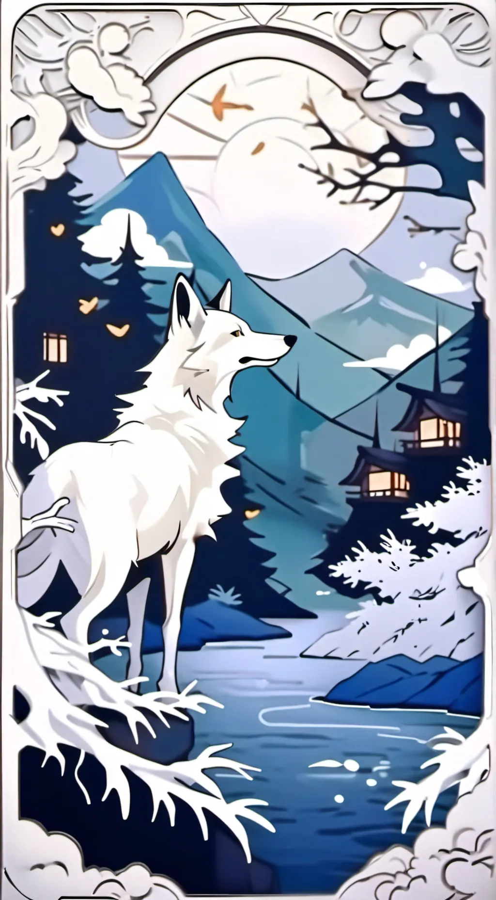 ai character: saku• background