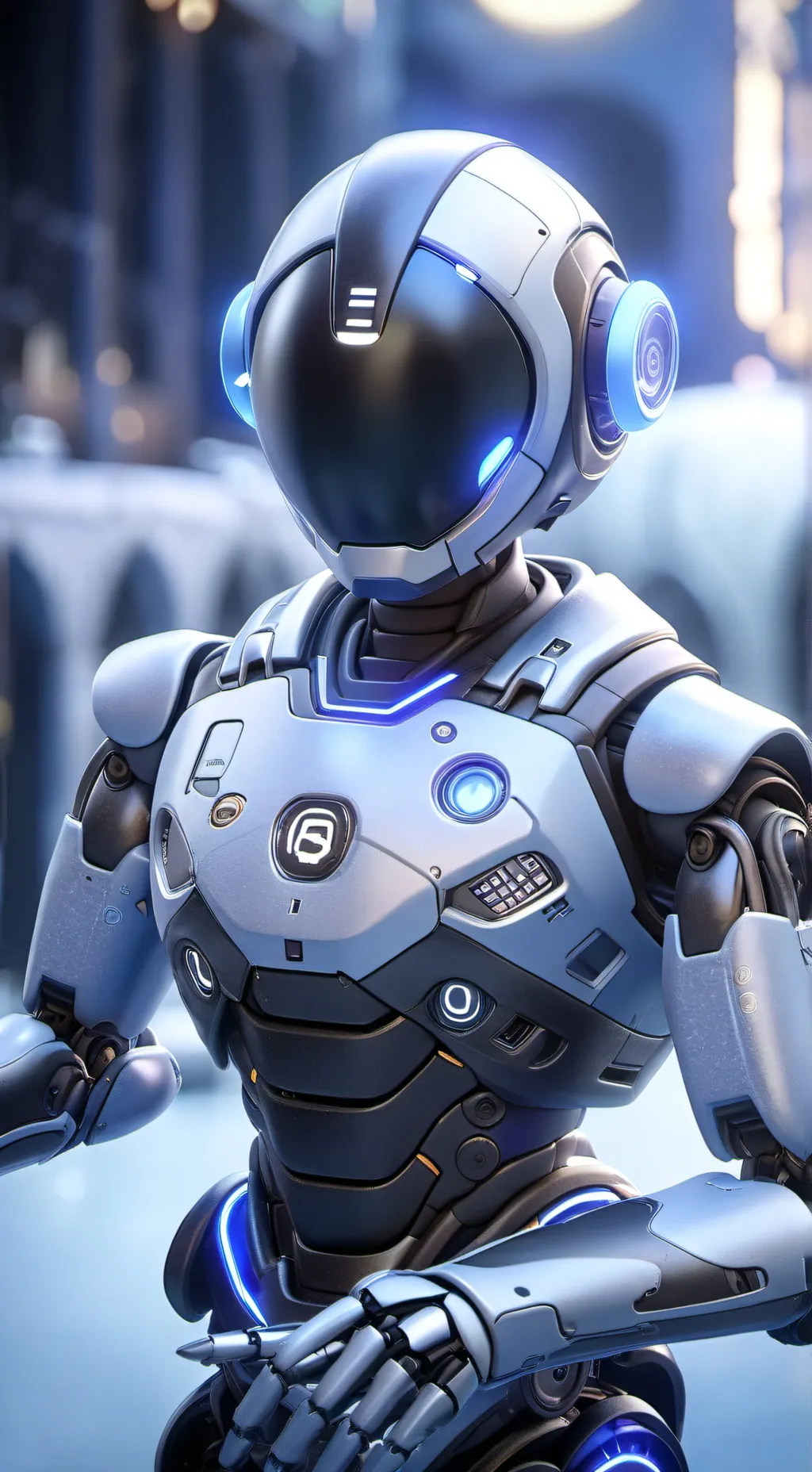 ai character: Robot butler background