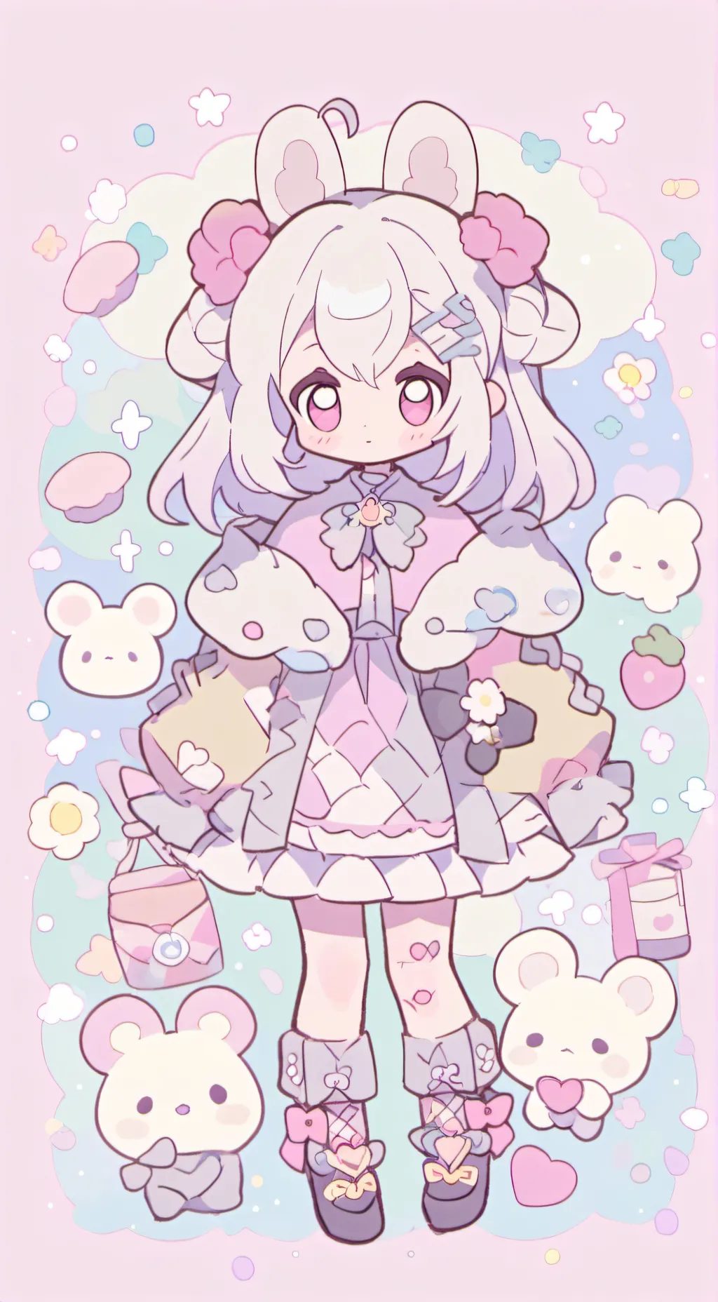 ai character: Pinki background