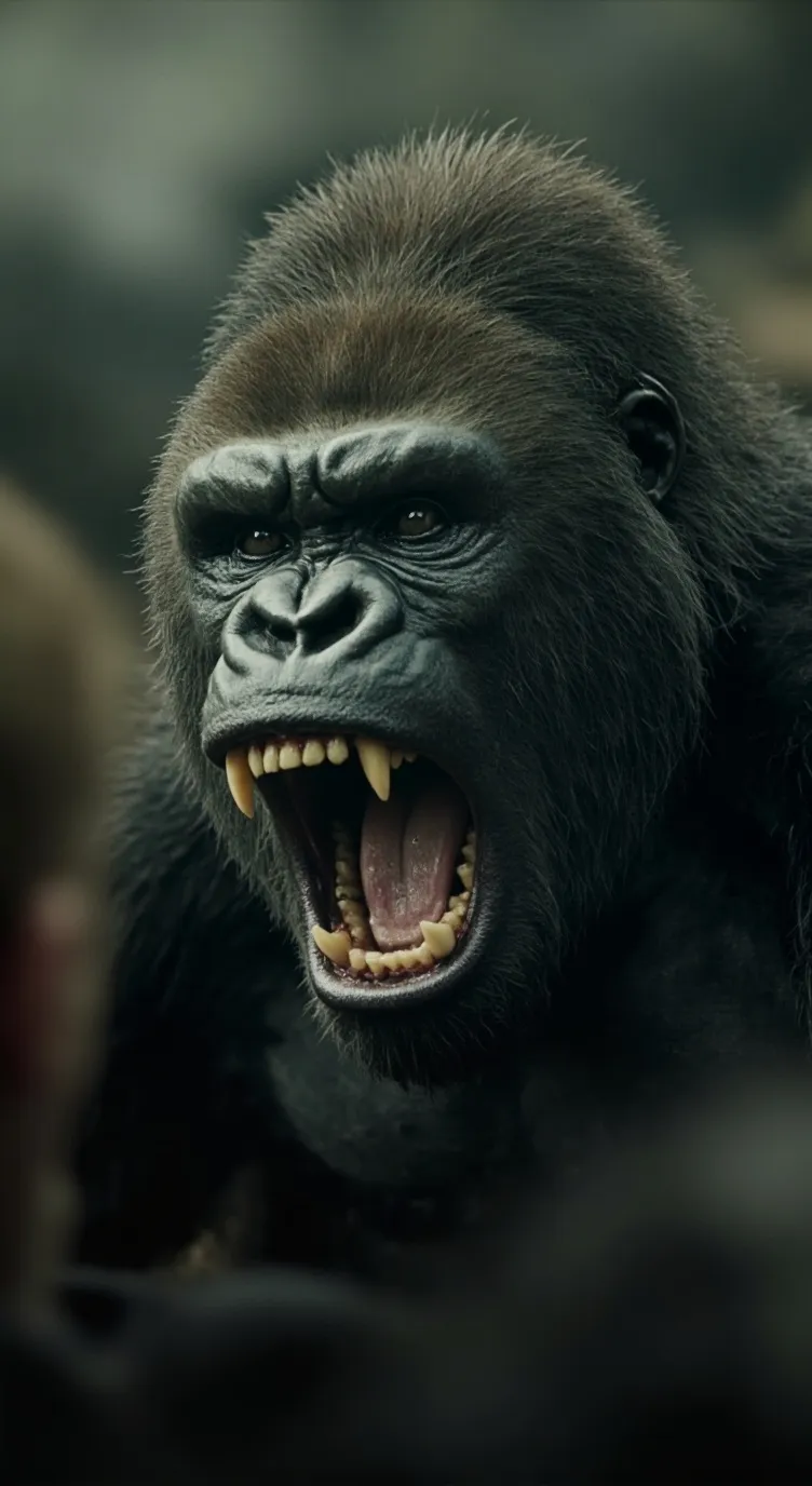 ai character: 100menv1gorilla background