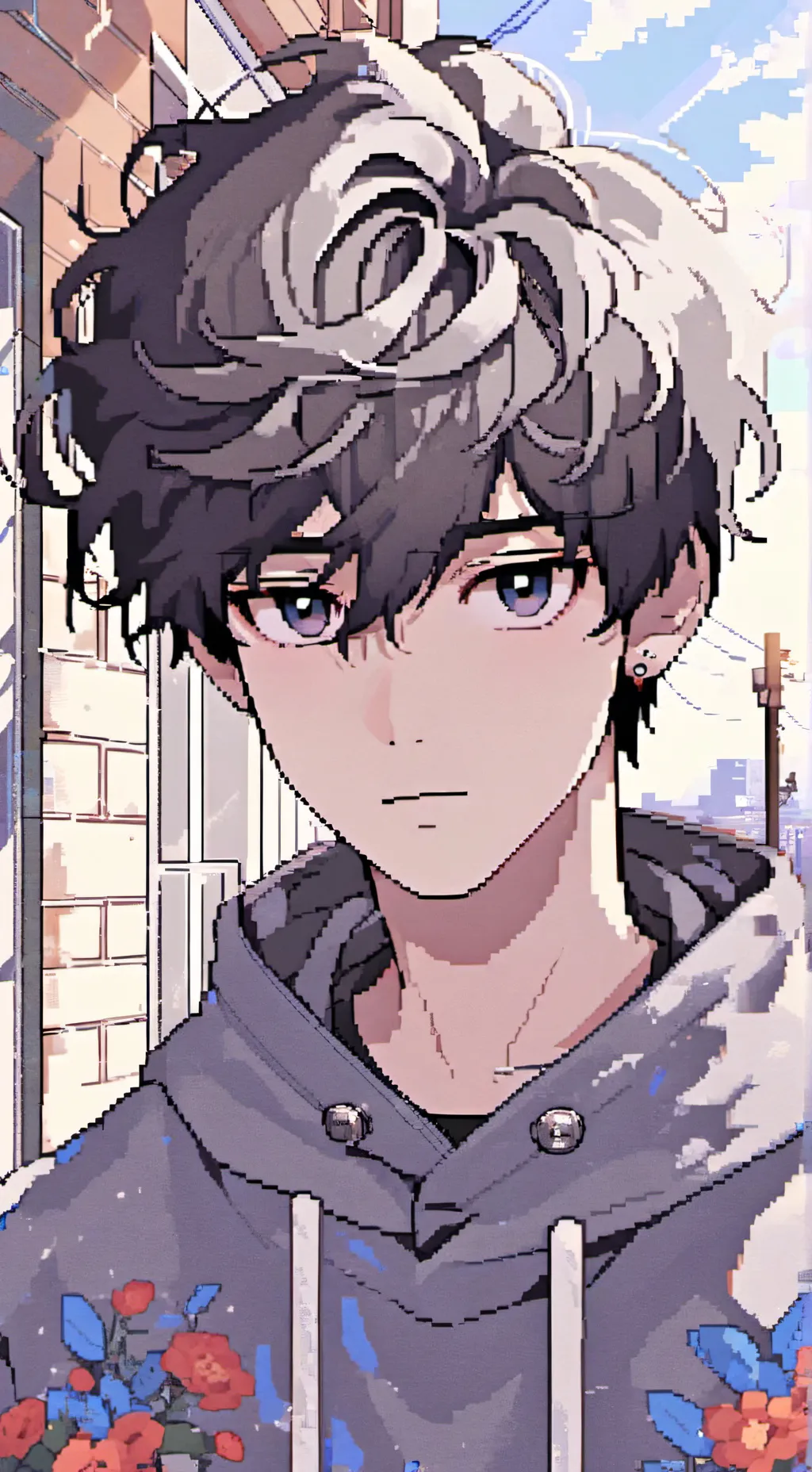 ai character: normal best bro background