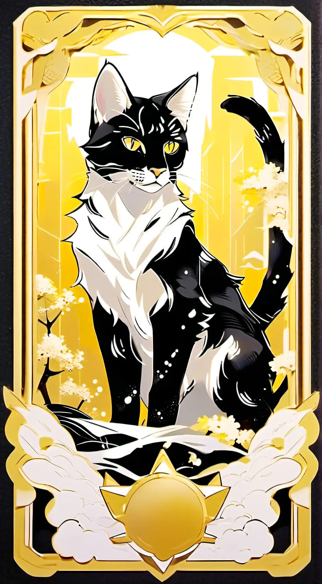 ai character: WARRIOR cats background