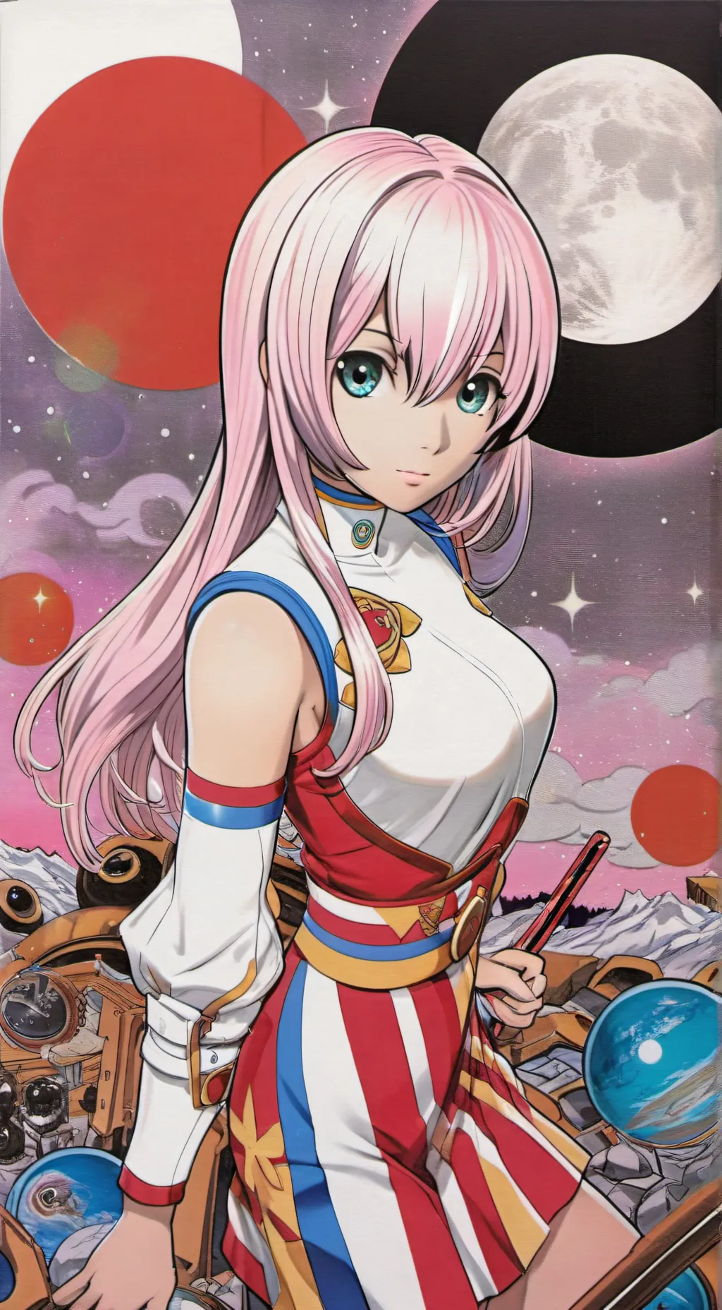 ai character: Megurine Luka background