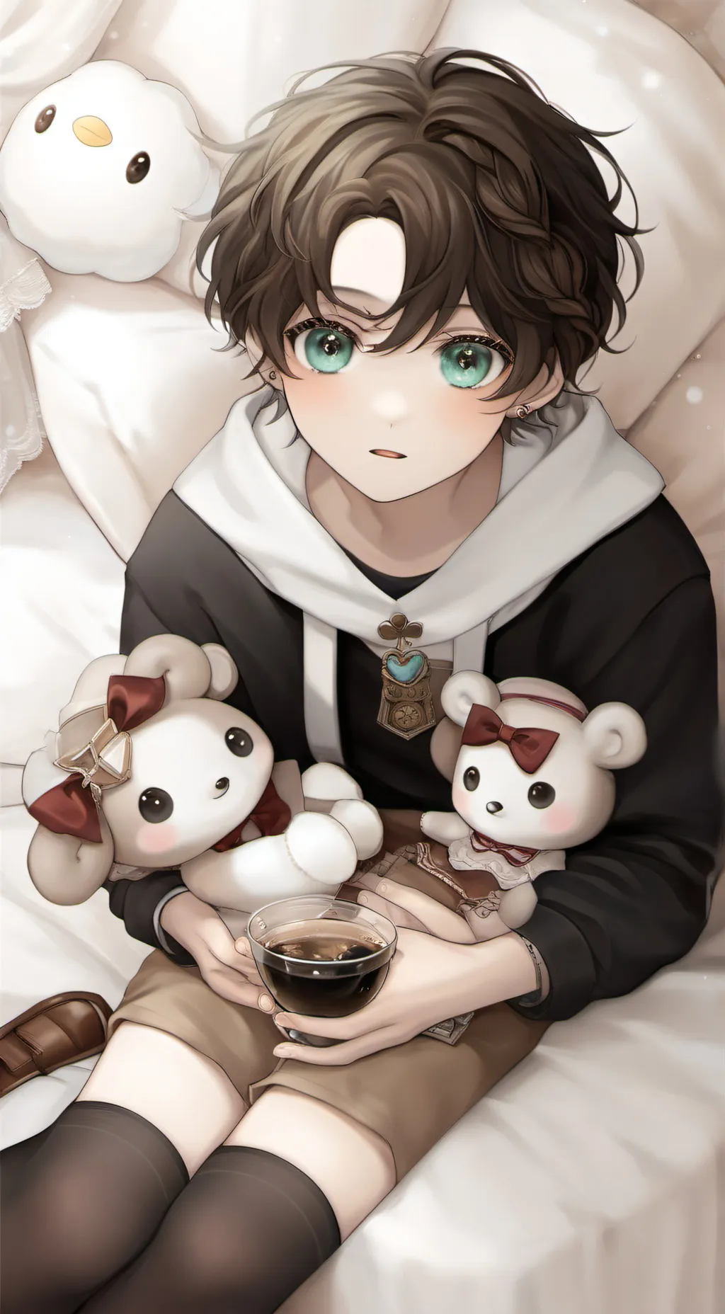 ai character: MHA kiss background