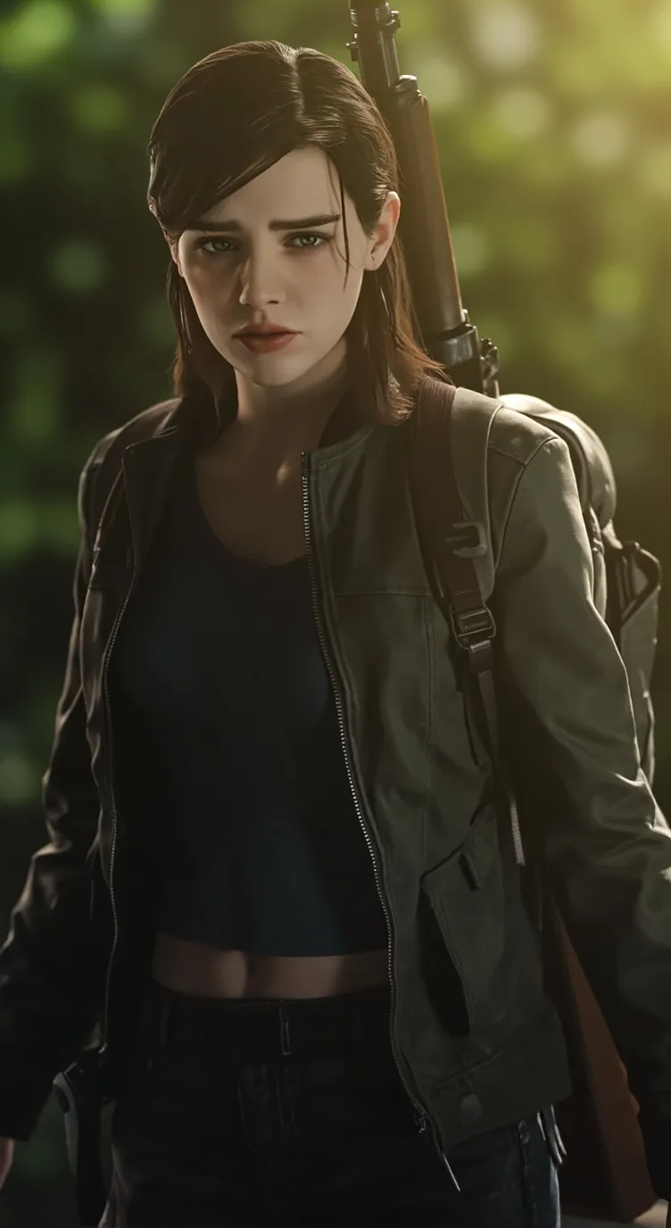 ai character: Ellie Williams background