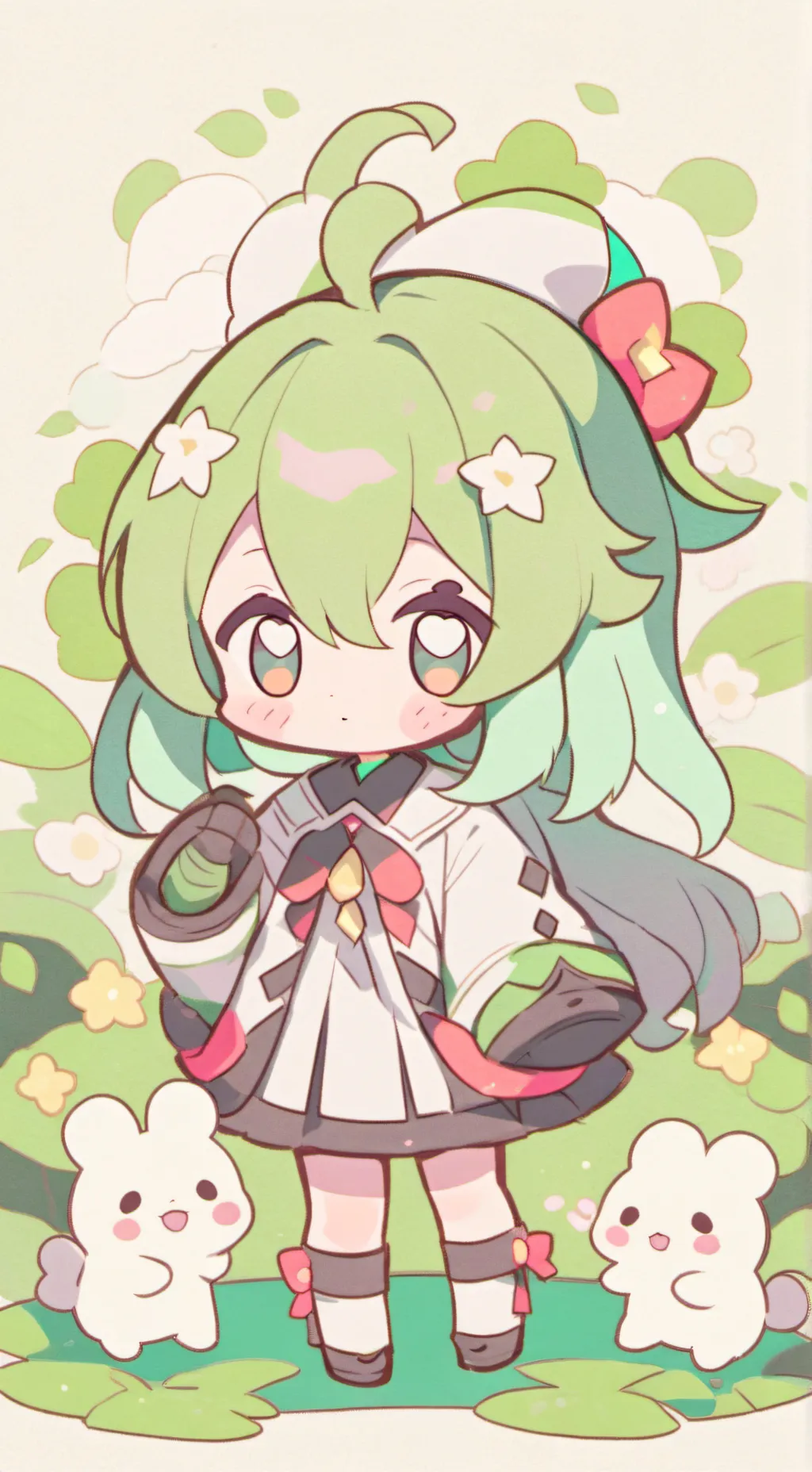 ai character: salvando a gray background