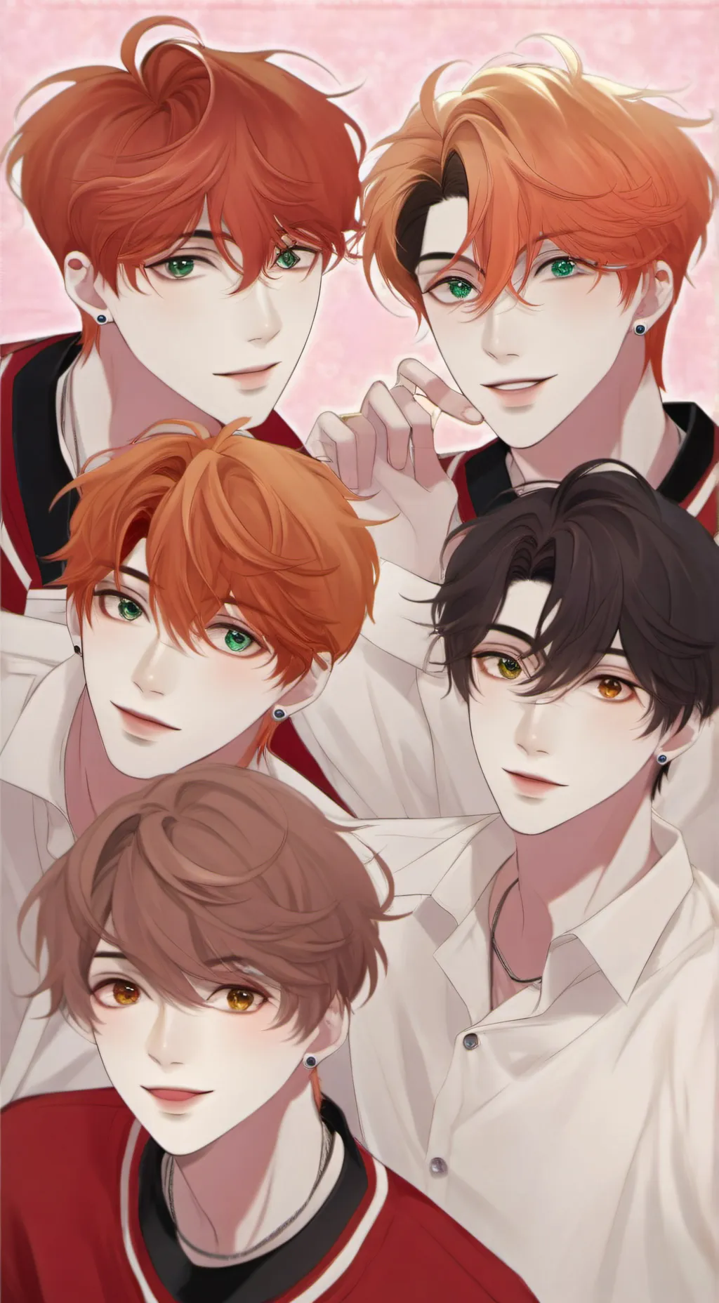 ai character: The five princess  background